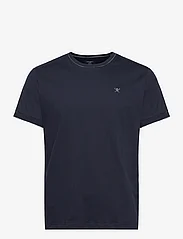 Hackett London - JERSEY TIPPED TEE - kortärmade t-shirts - navy blue - 0