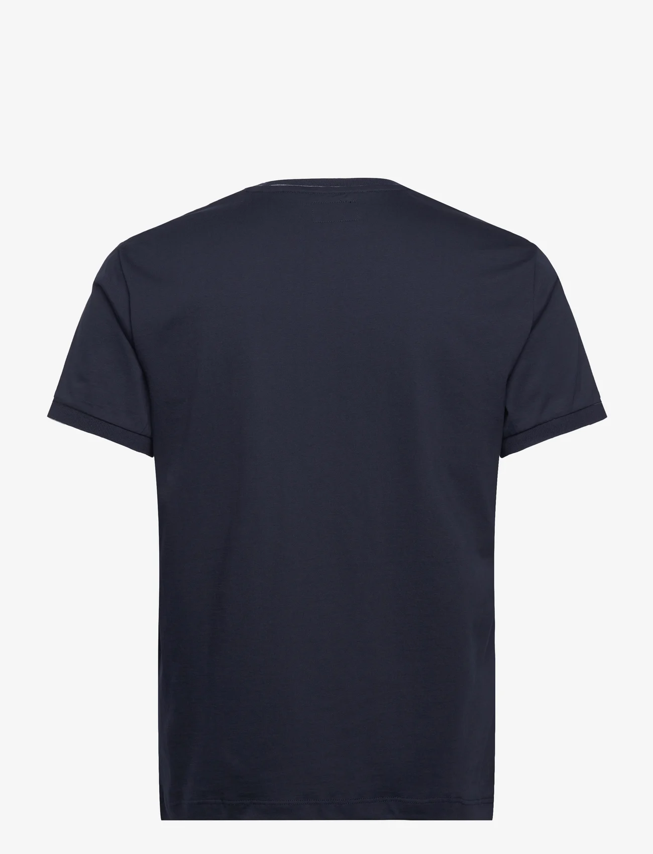 Hackett London - JERSEY TIPPED TEE - kortærmede t-shirts - navy blue - 1