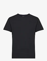 Hackett London - PIMA COTTON TEE - basic t-shirts - black - 0