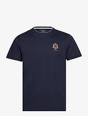 Hackett London - HERITAGE LOGO TEE - kortärmade t-shirts - navy - 0