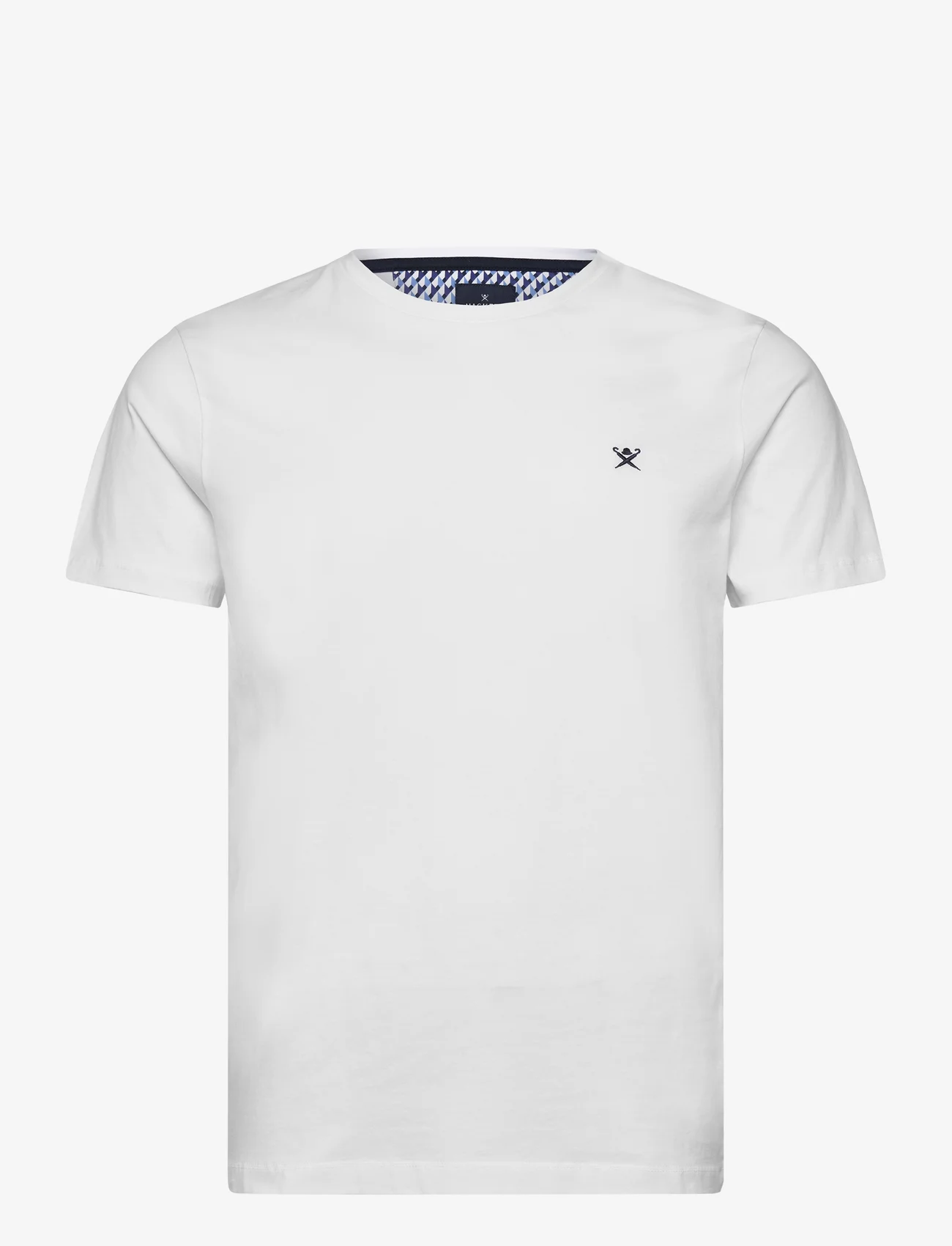 Hackett London - SWIM TRIM LOGO TEE - short-sleeved t-shirts - white - 0