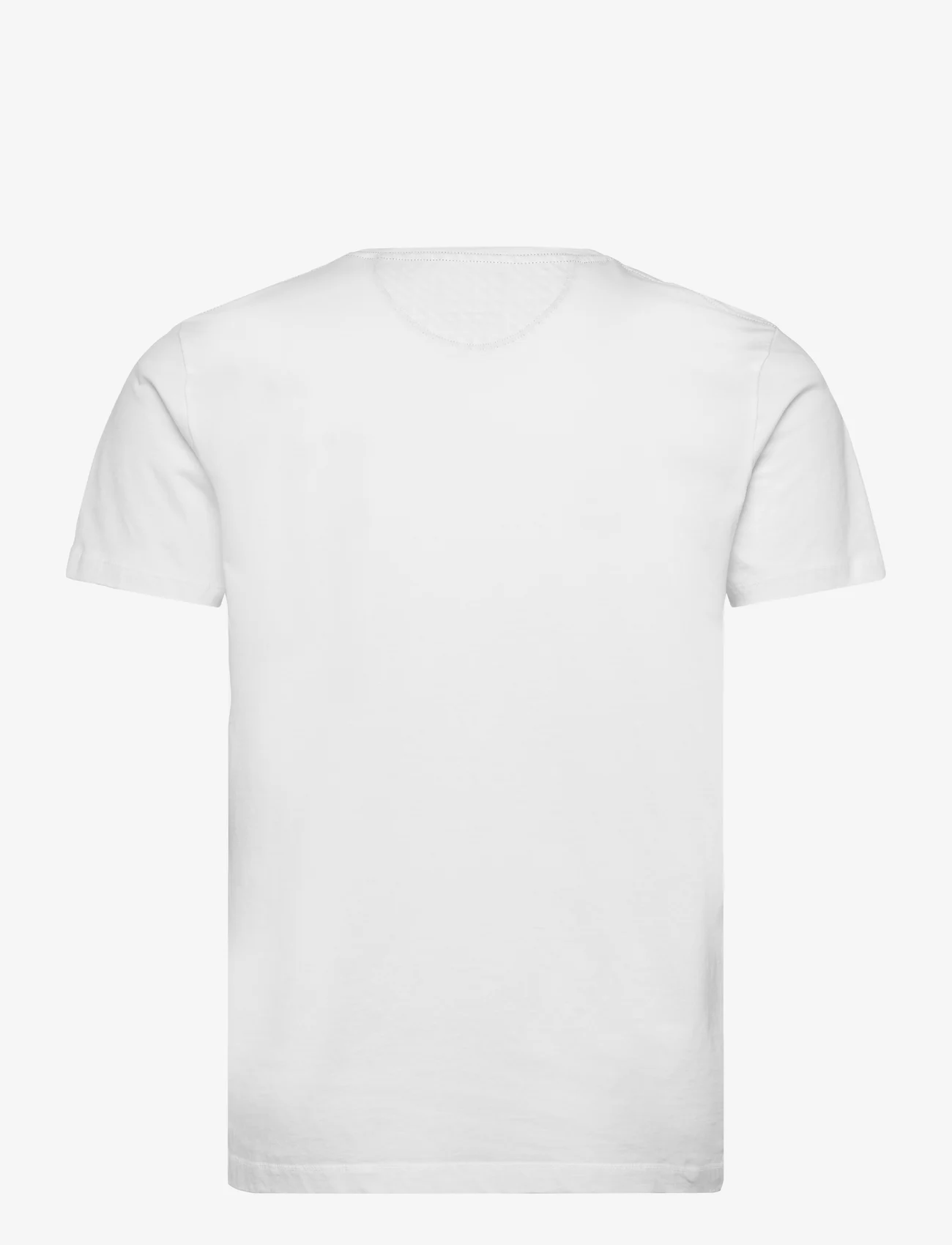 Hackett London - SWIM TRIM LOGO TEE - short-sleeved t-shirts - white - 1