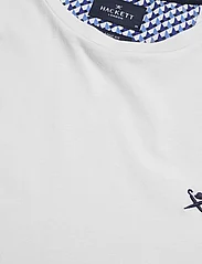 Hackett London - SWIM TRIM LOGO TEE - short-sleeved t-shirts - white - 2