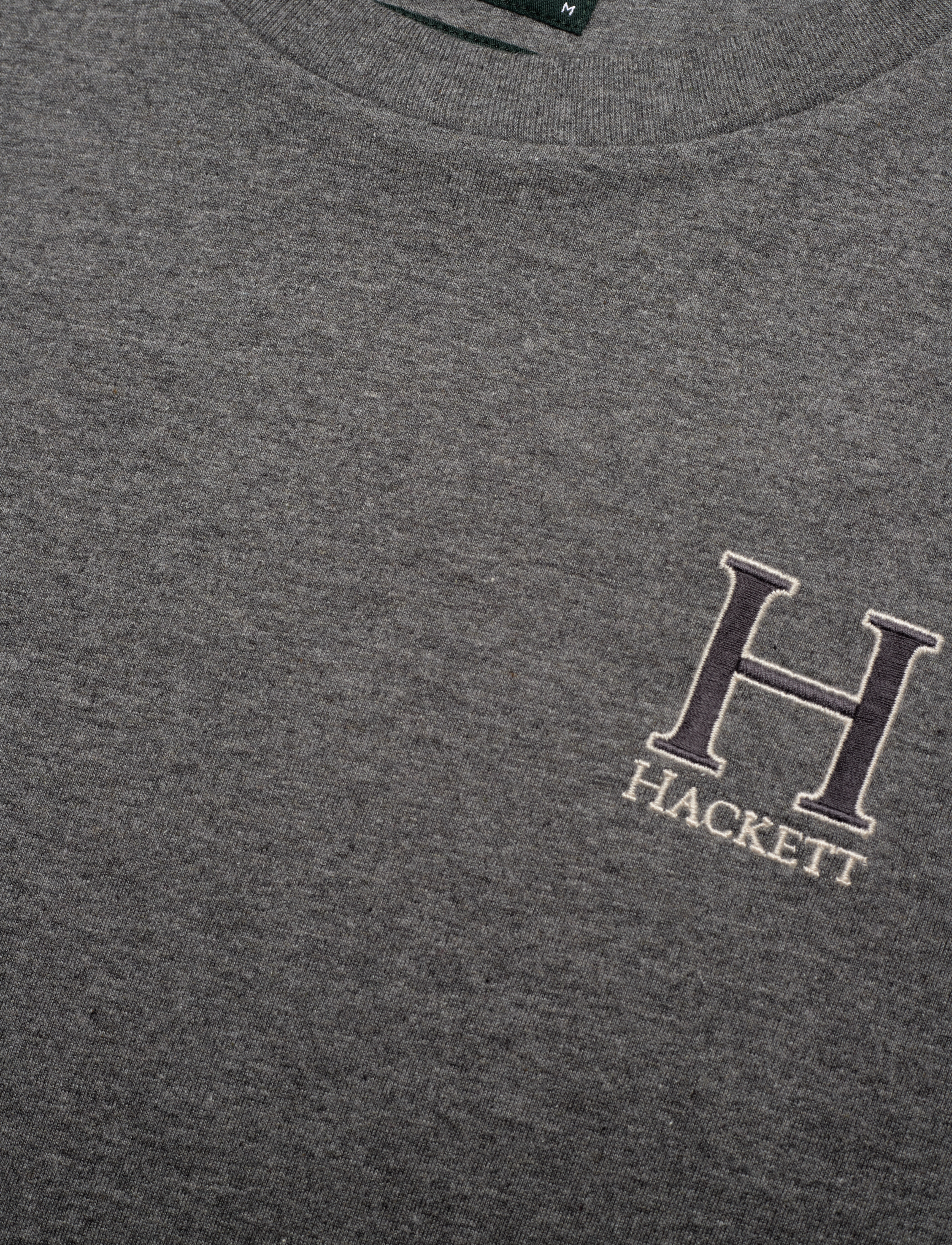 Hackett London - HERITAGE H SS TEE - granite grey - 2