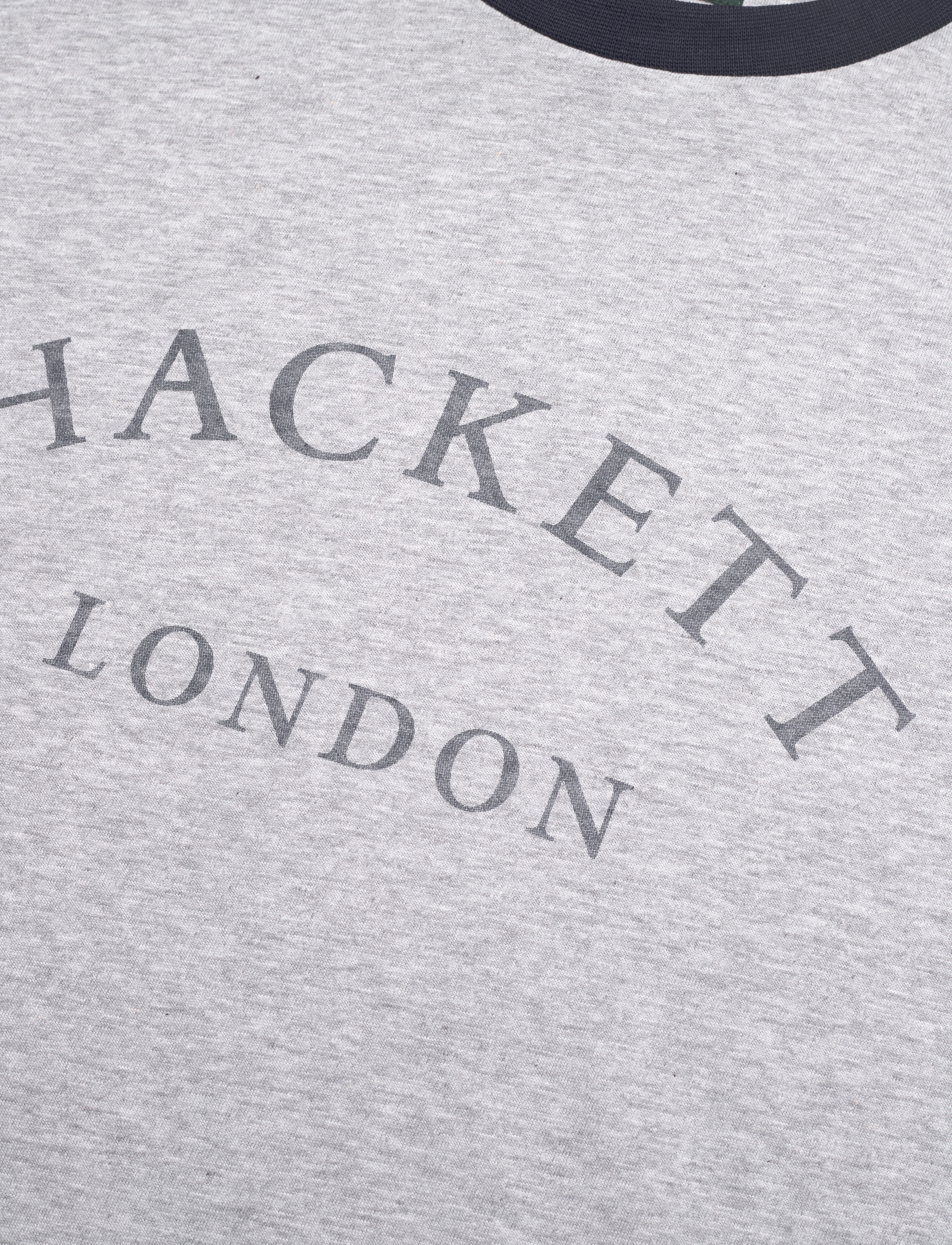 Hackett London - HERITAGE ESS TEE - light grey marl - 2