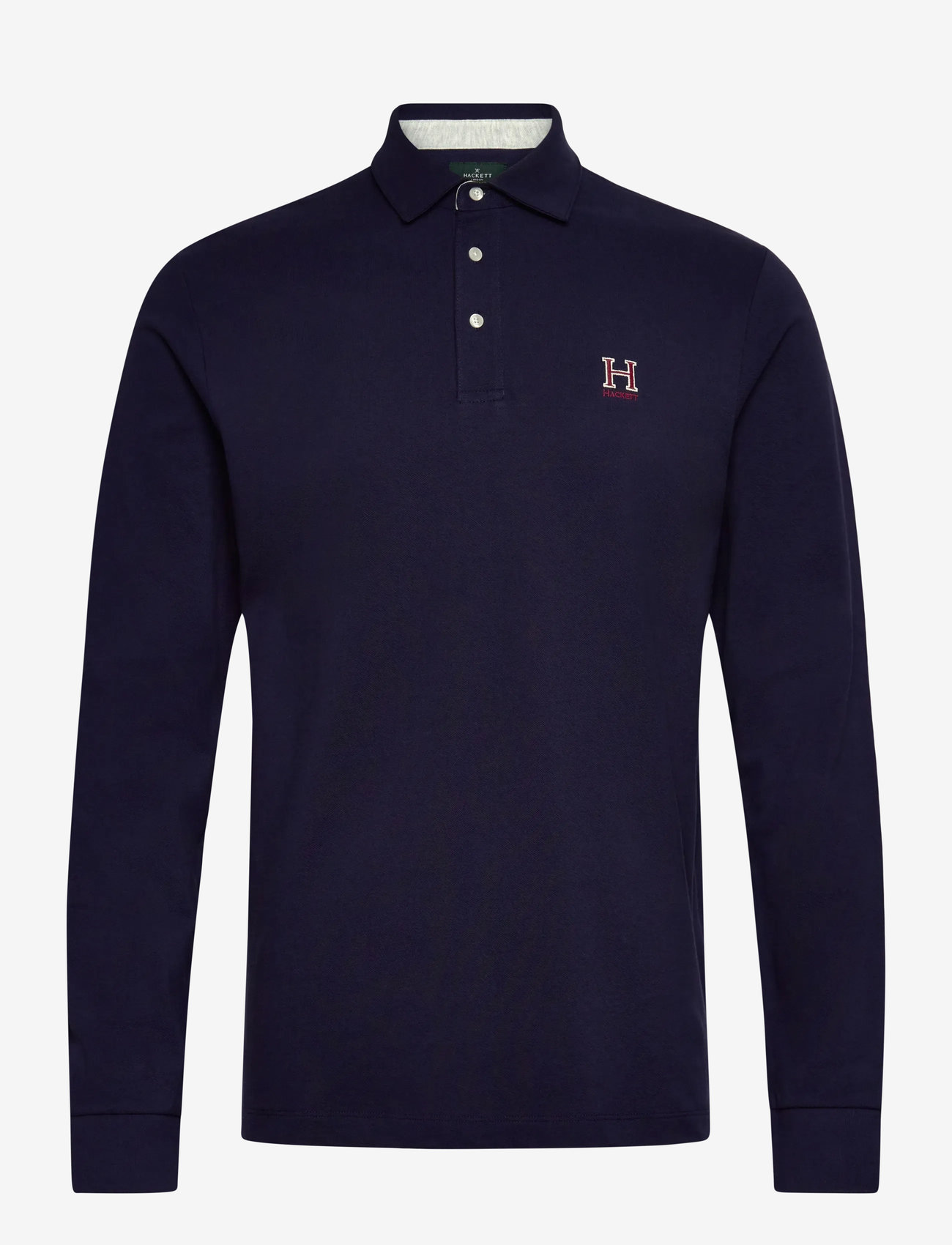 Hackett London - HERITAGE H POLO LS - langærmede poloer - ink blue - 0