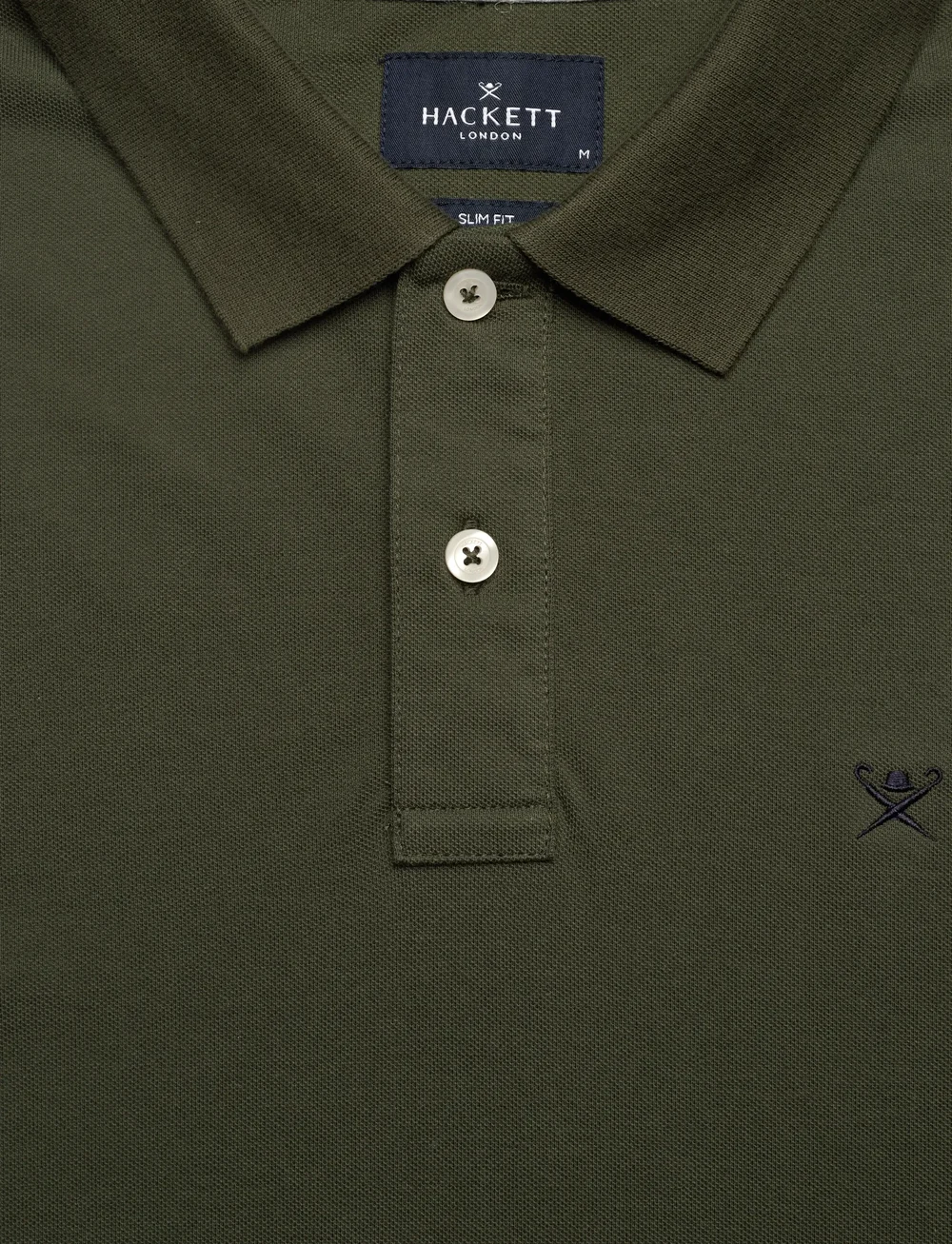 Hackett London - SLIM FIT LOGO LS - pikkade varrukatega polod - hunter green - 2