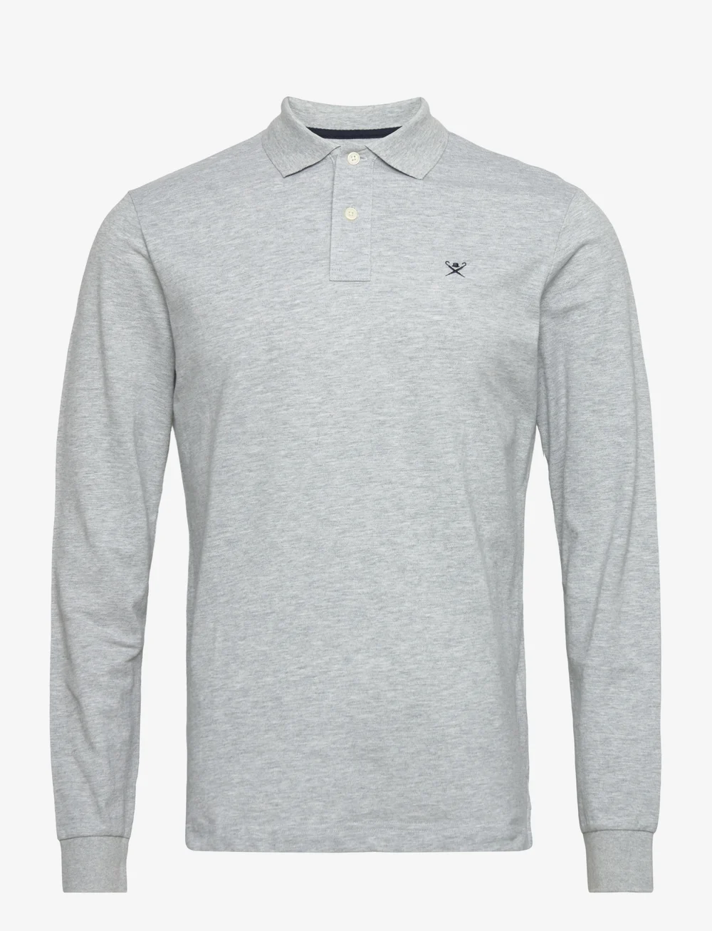 Hackett London - SLIM FIT LOGO LS - langärmelig - light grey marl - 0