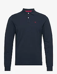 Hackett London - SLIM FIT LOGO LS - polo marškinėliai ilgomis rankovėmis - navy - 0