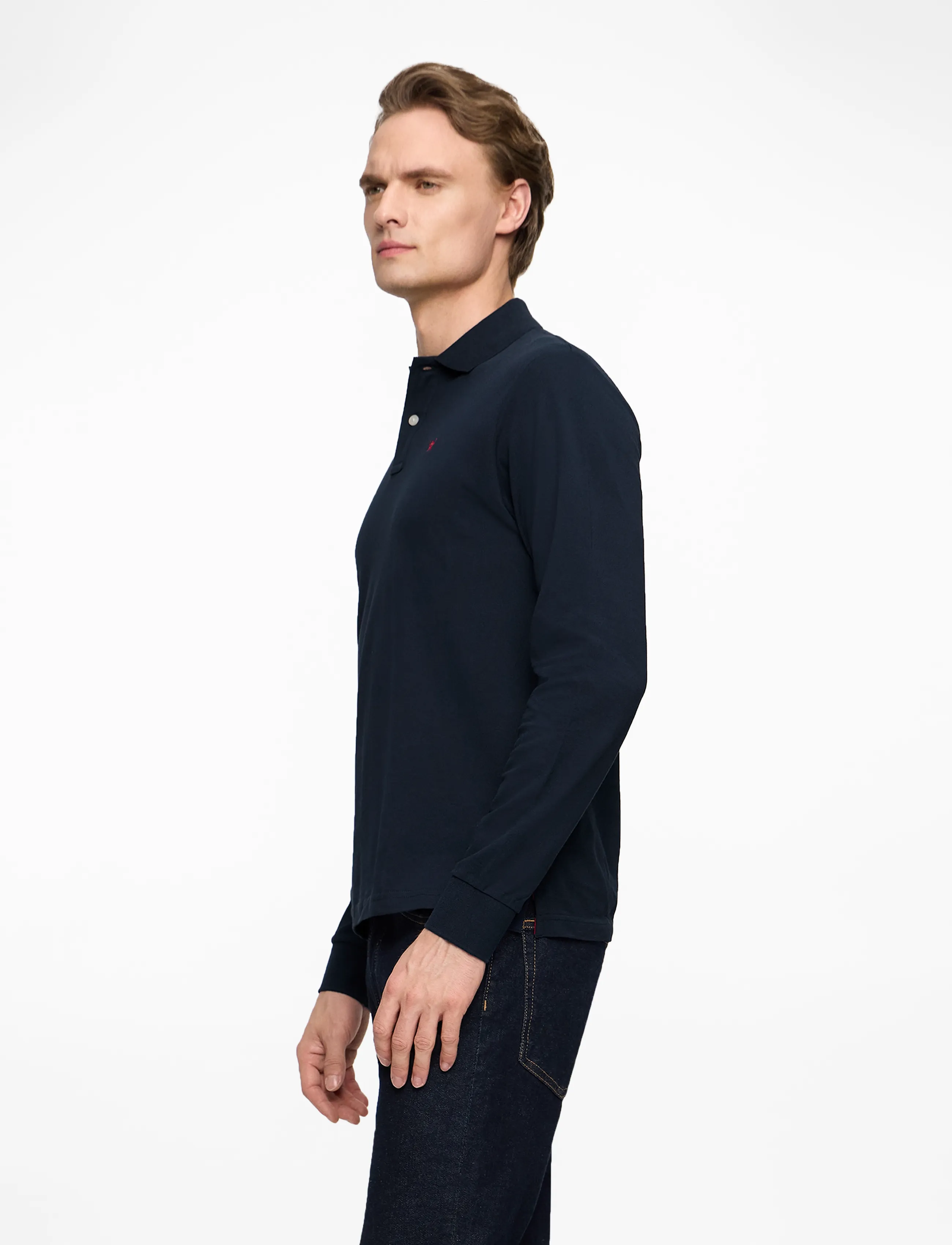 Hackett London Slim Fit Logo Ls t-shirts herr – bild 3