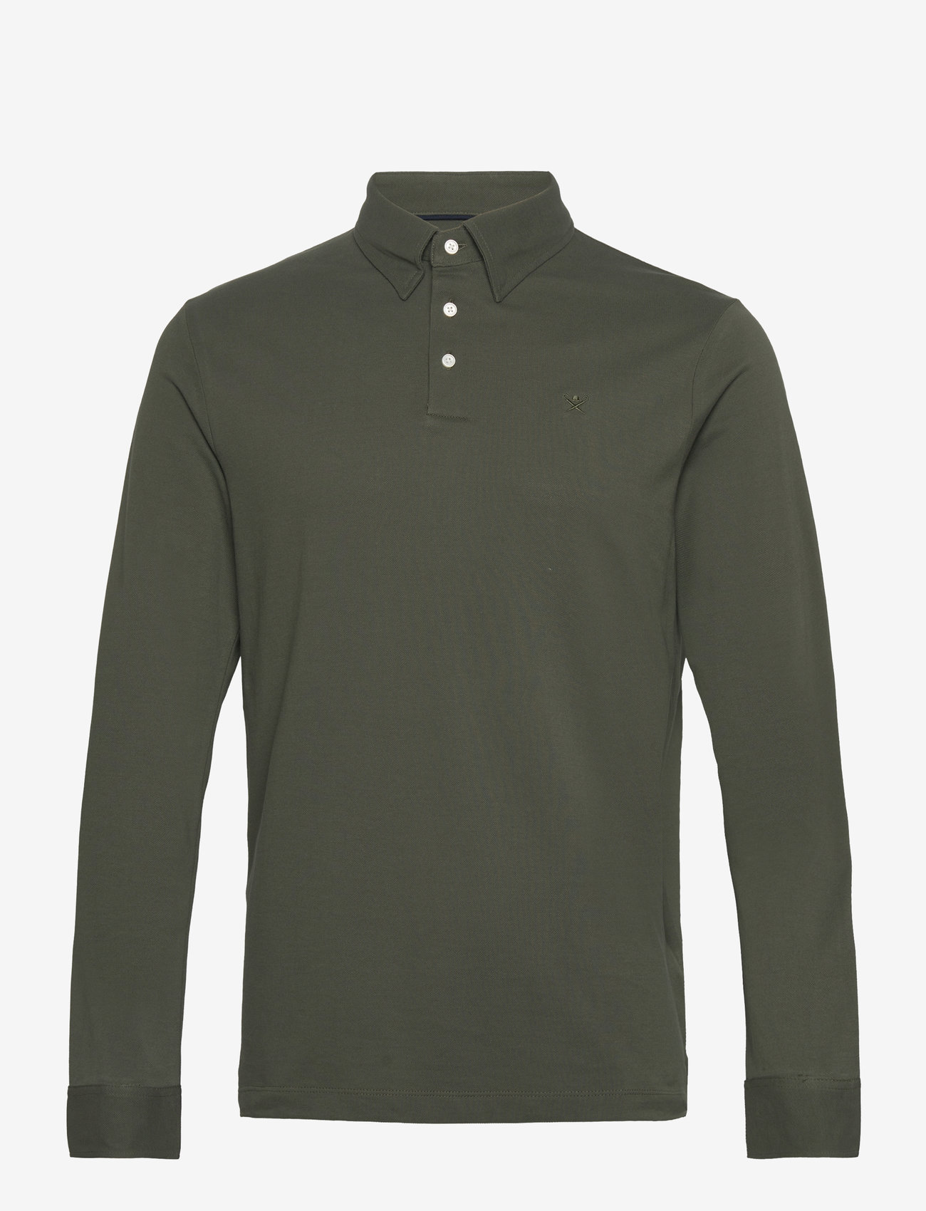 Hackett London - BTNDOWN POLO LS - khaki - 0
