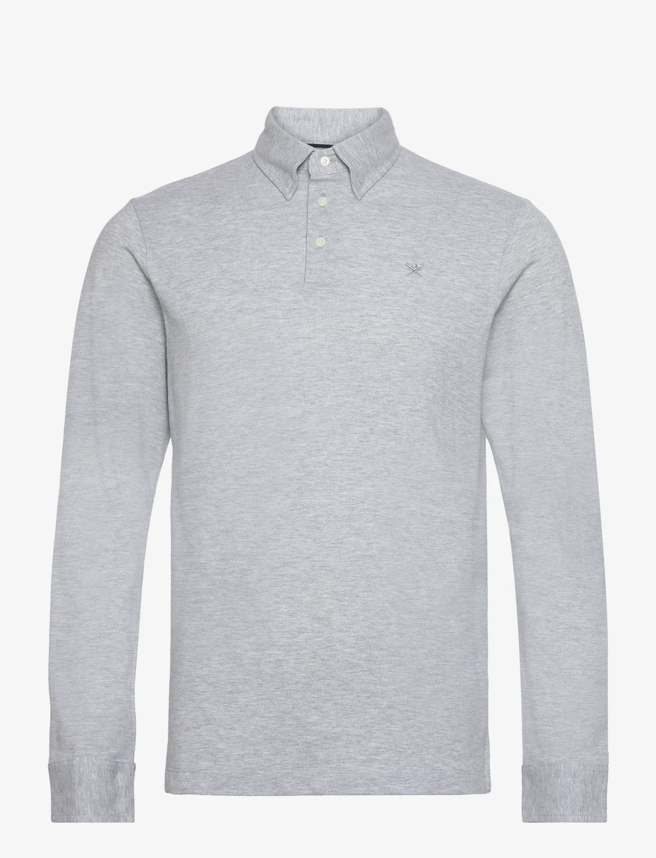 Hackett London - BTNDOWN POLO LS - polo marškinėliai ilgomis rankovėmis - light grey - 0