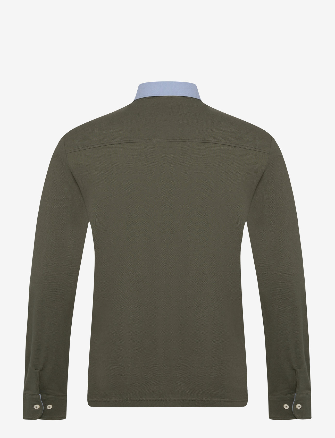 Hackett London - WOVEN COLLAR LS - khaki - 1
