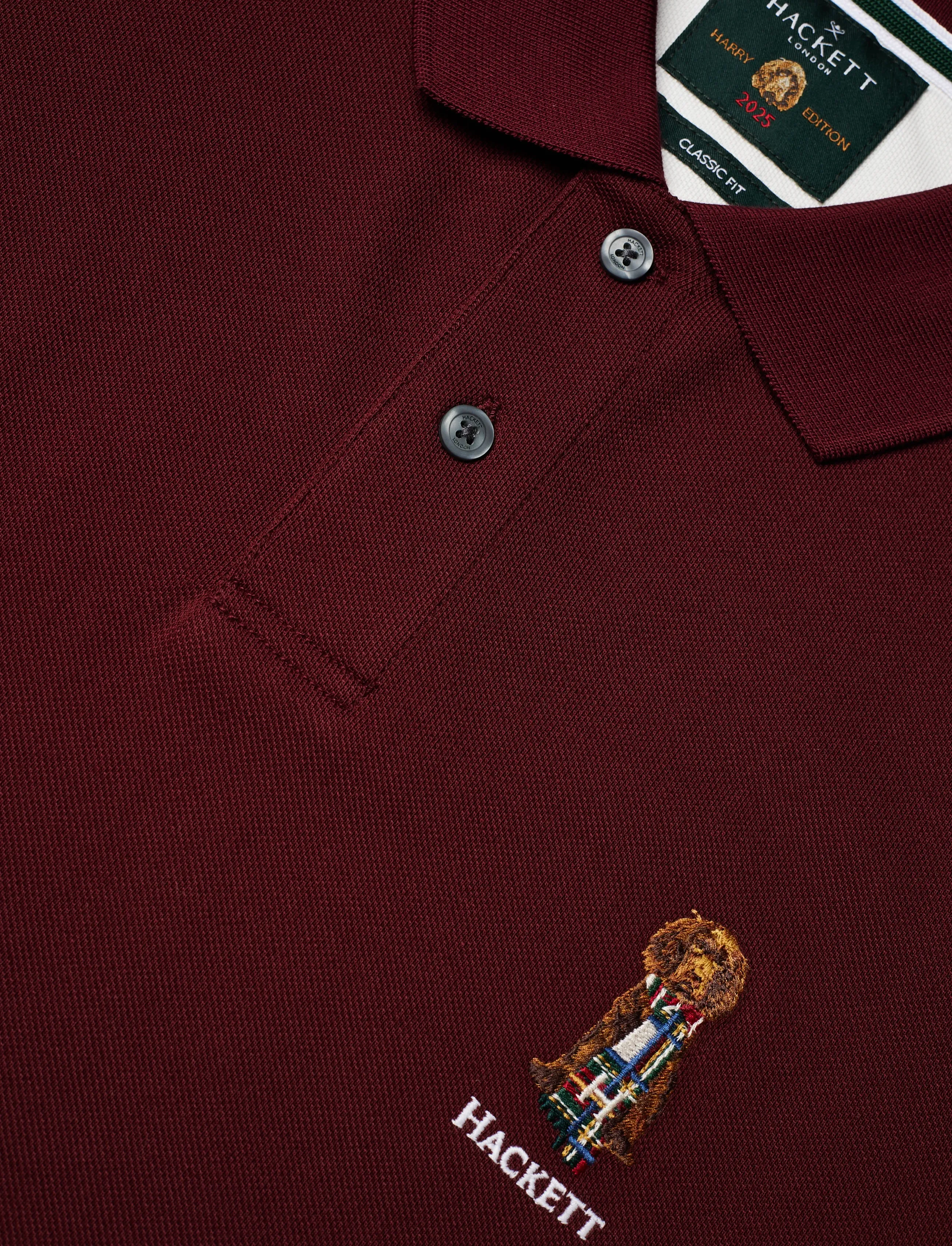 Hackett London - HERITAGE HARRY POLO - kortærmede poloer - burgundy red - 2