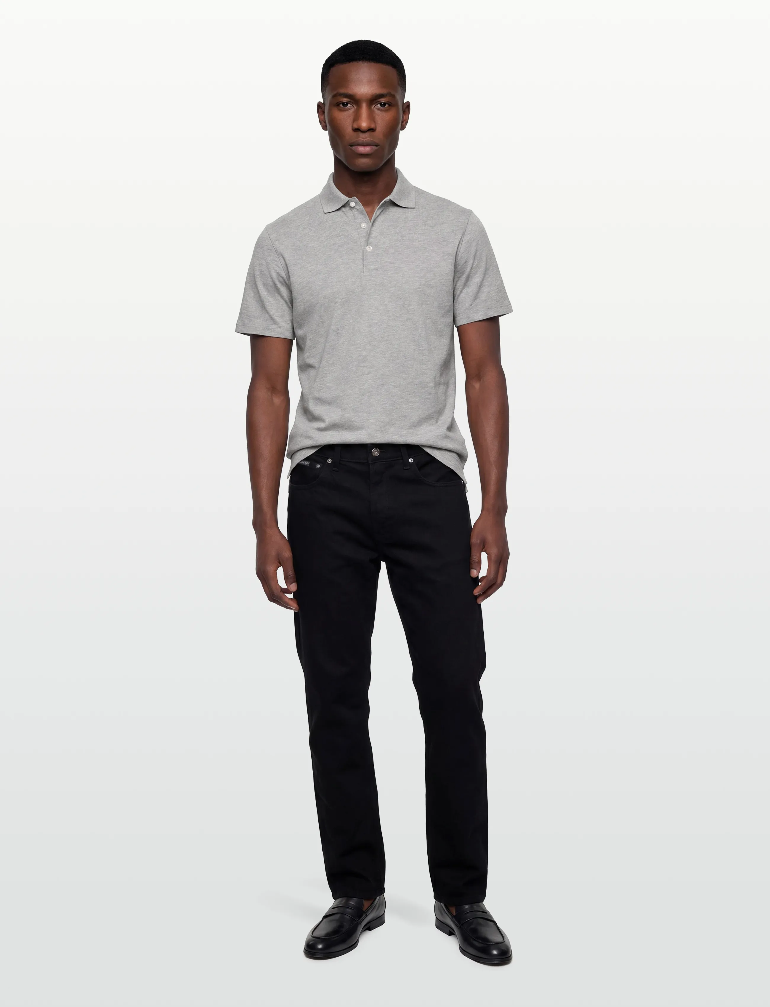 Hackett London Pima Cotton Polo, M, Polos, Grau - Short-sleeved, Männerswear