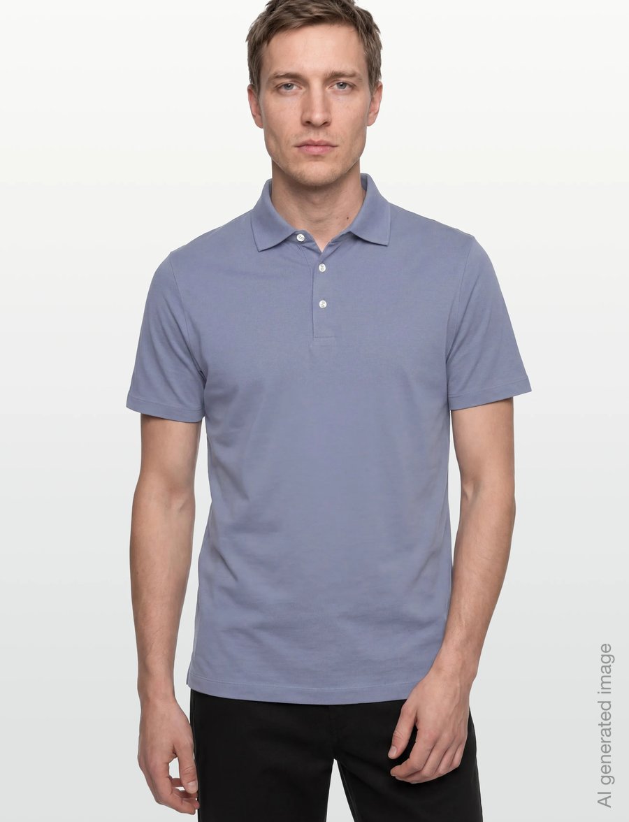 Hackett London - PIMA COTTON POLO - kurzärmelig - thames blue - 3
