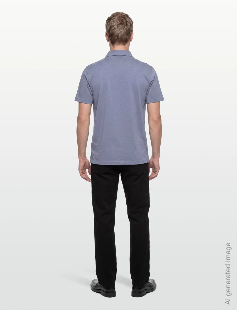 Hackett London - PIMA COTTON POLO - kurzärmelig - thames blue - 4