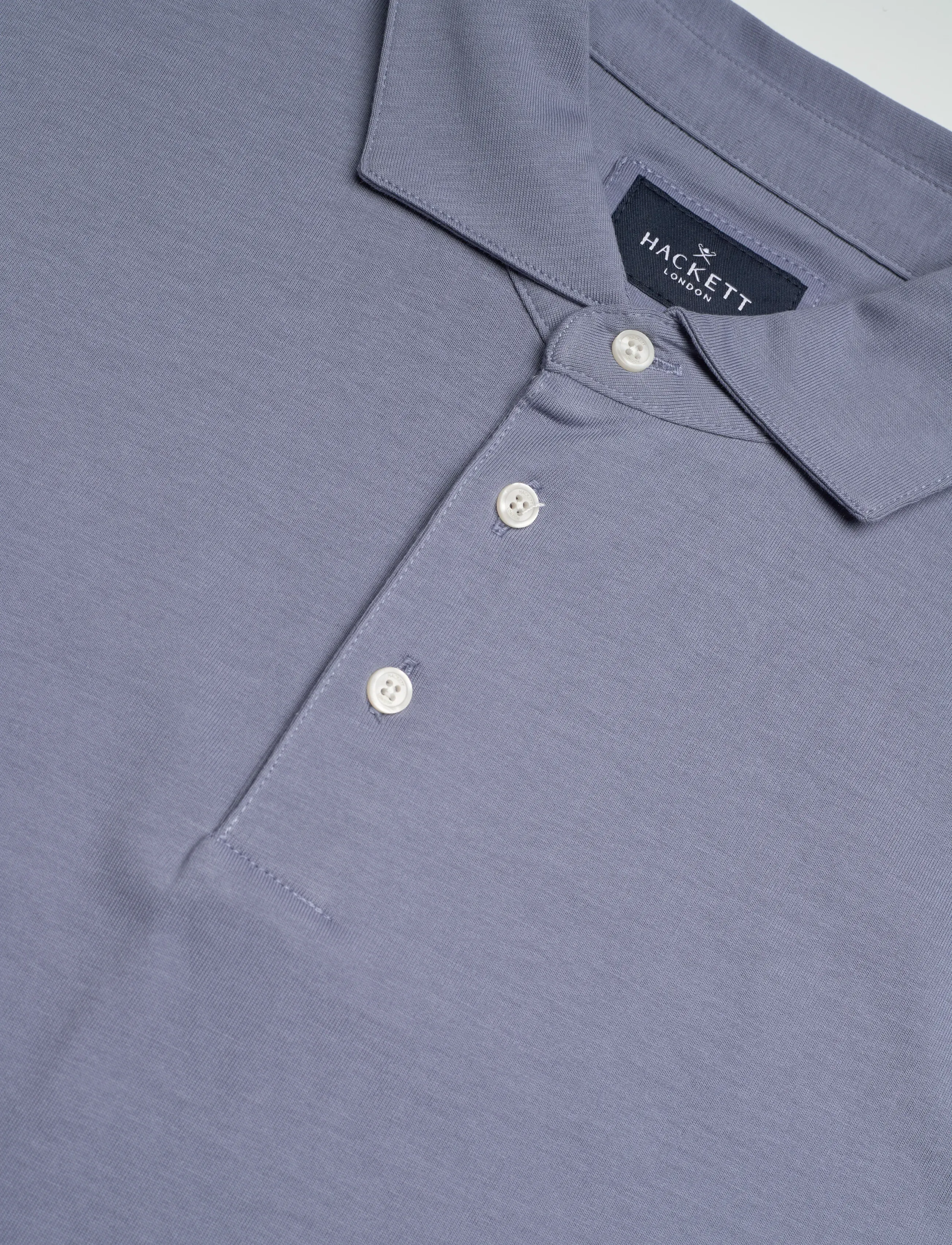 Hackett London - PIMA COTTON POLO - kortärmade pikéer - thames blue - 5