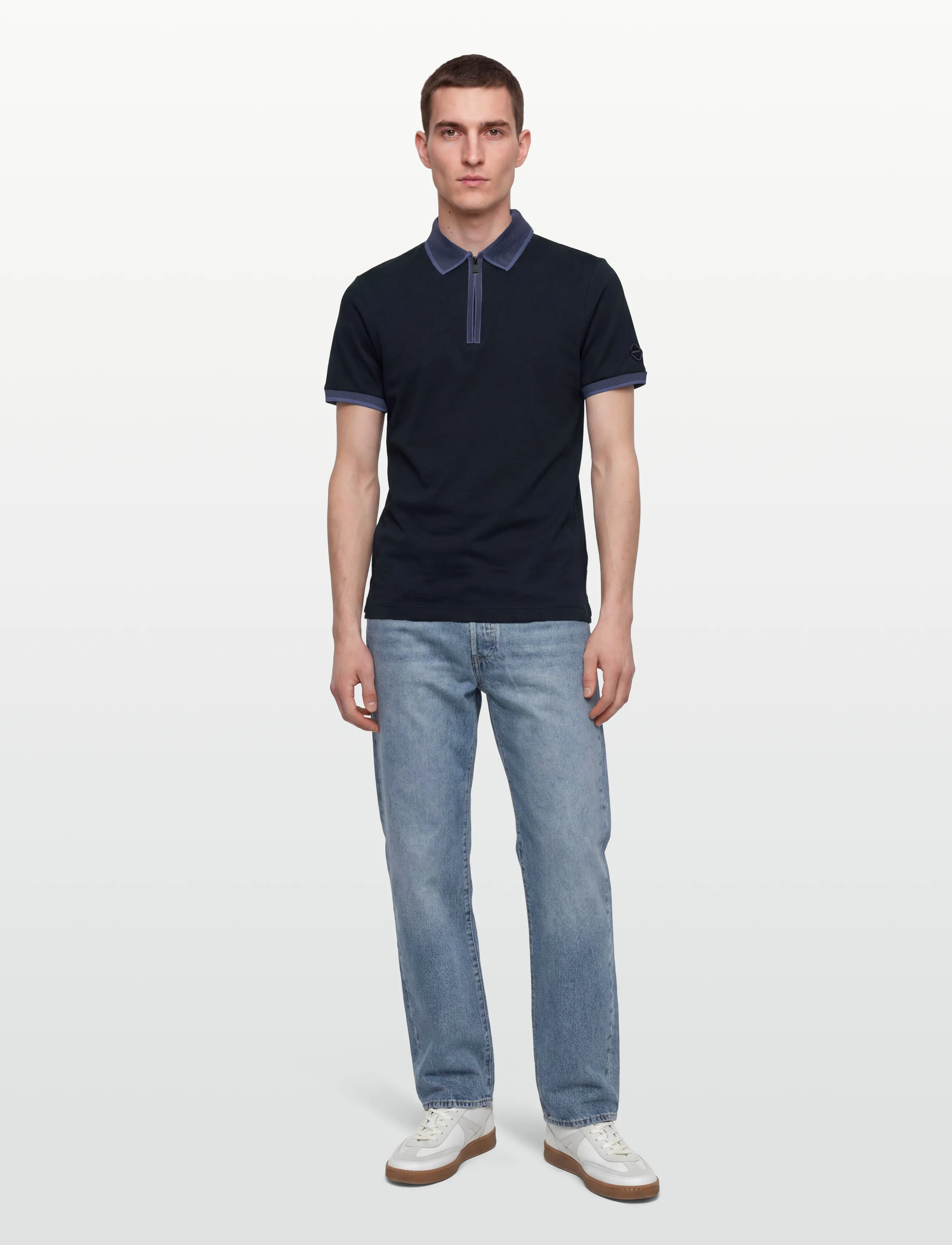 Hackett London Hs Evening Hz Polo, M, Navy, Poloer > Kortærmede, Herre