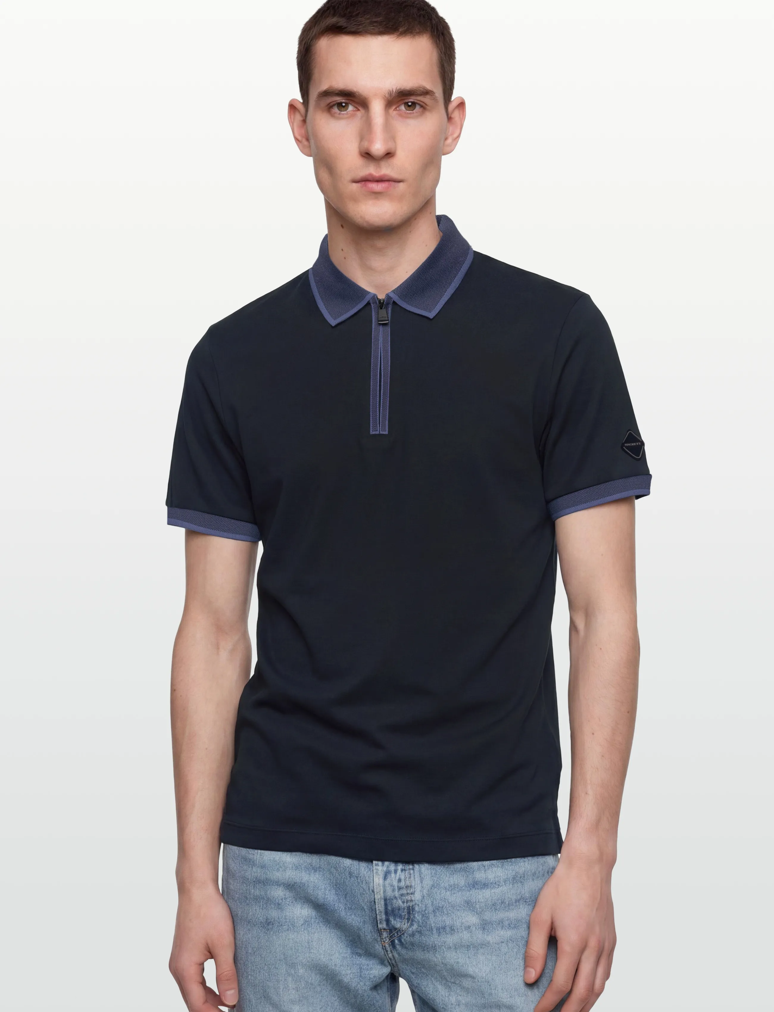 Hackett London - HS EVENING HZ POLO - kortærmede poloer - navy - 3