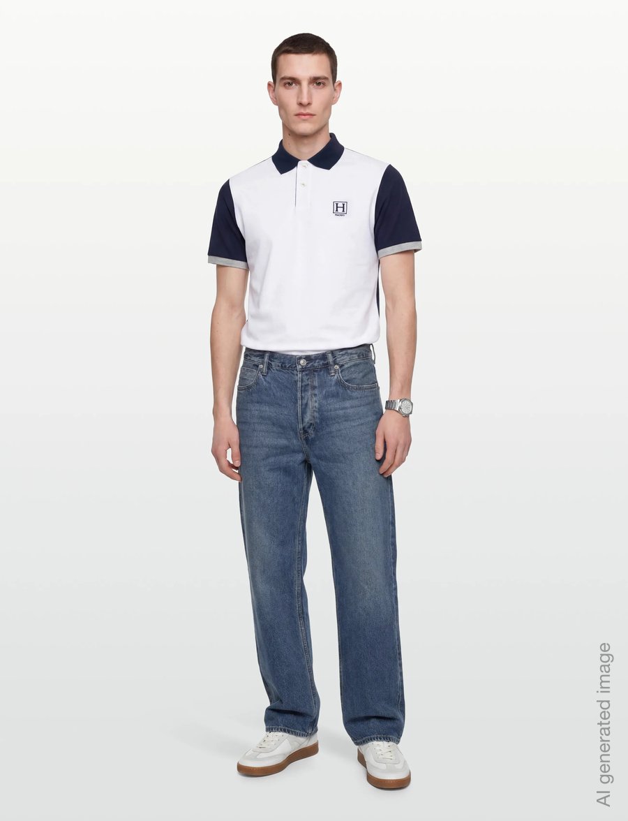 Hackett London - HERITAGE H QUAD BACK - kurzärmelig - optic white - 0