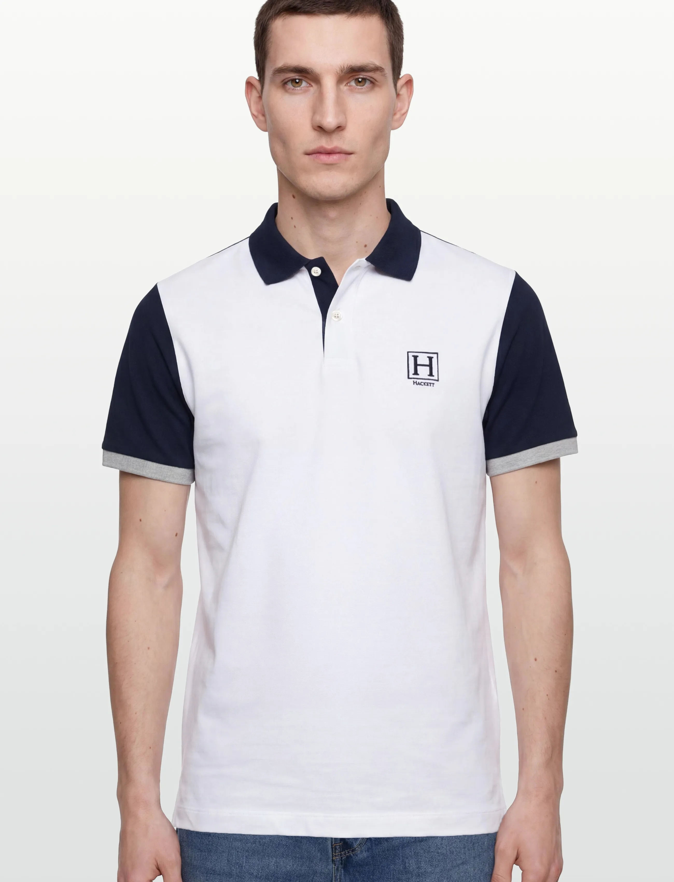 Hackett London Heritage H Quad Back pikéer herr – bild 2