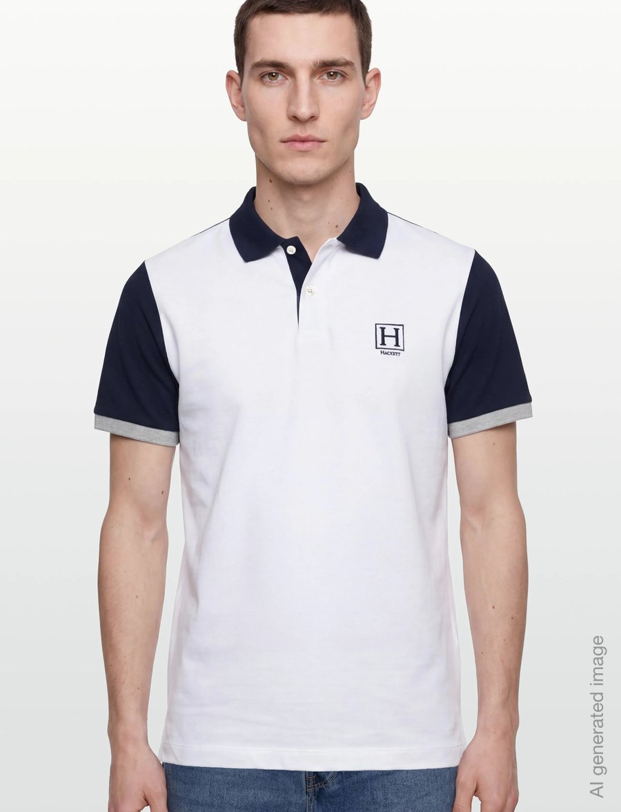 Hackett London - HERITAGE H QUAD BACK - kurzärmelig - optic white - 3