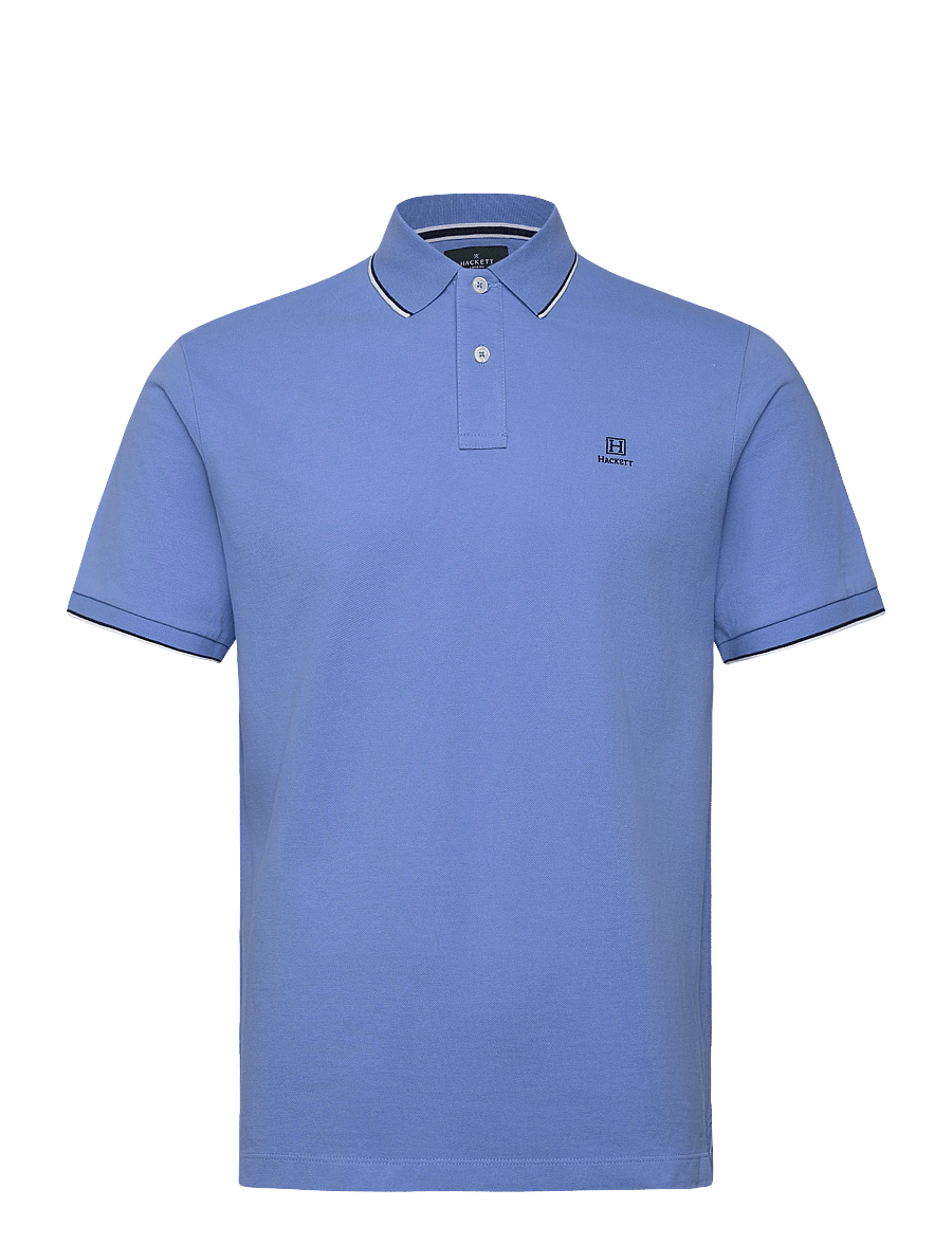 Hackett London - HERITAGE H TIPPED POLO - kurzärmelig - bright blue - 1