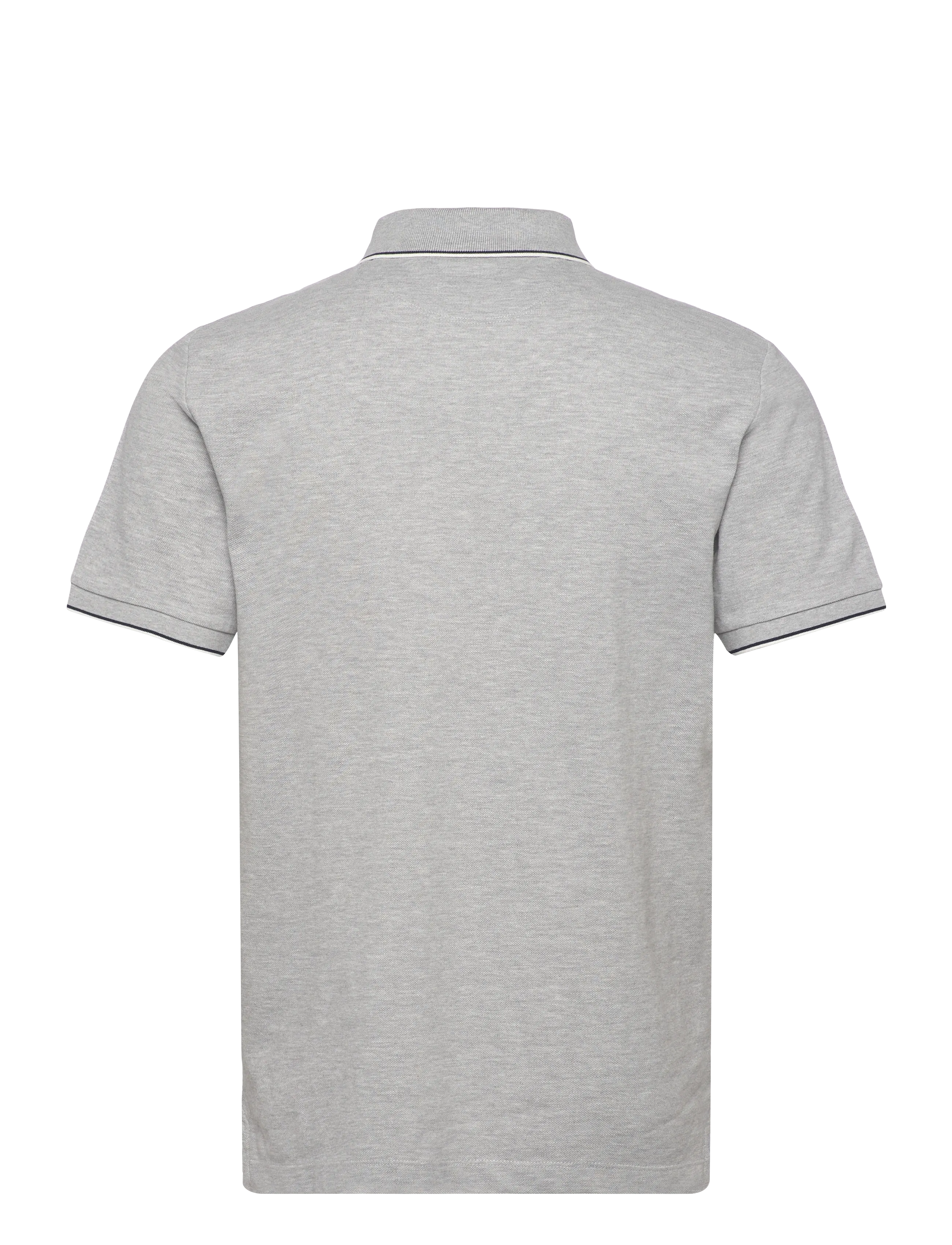 Hackett London - HERITAGE H TIPPED POLO - kortærmede poloer - light grey marl - 2