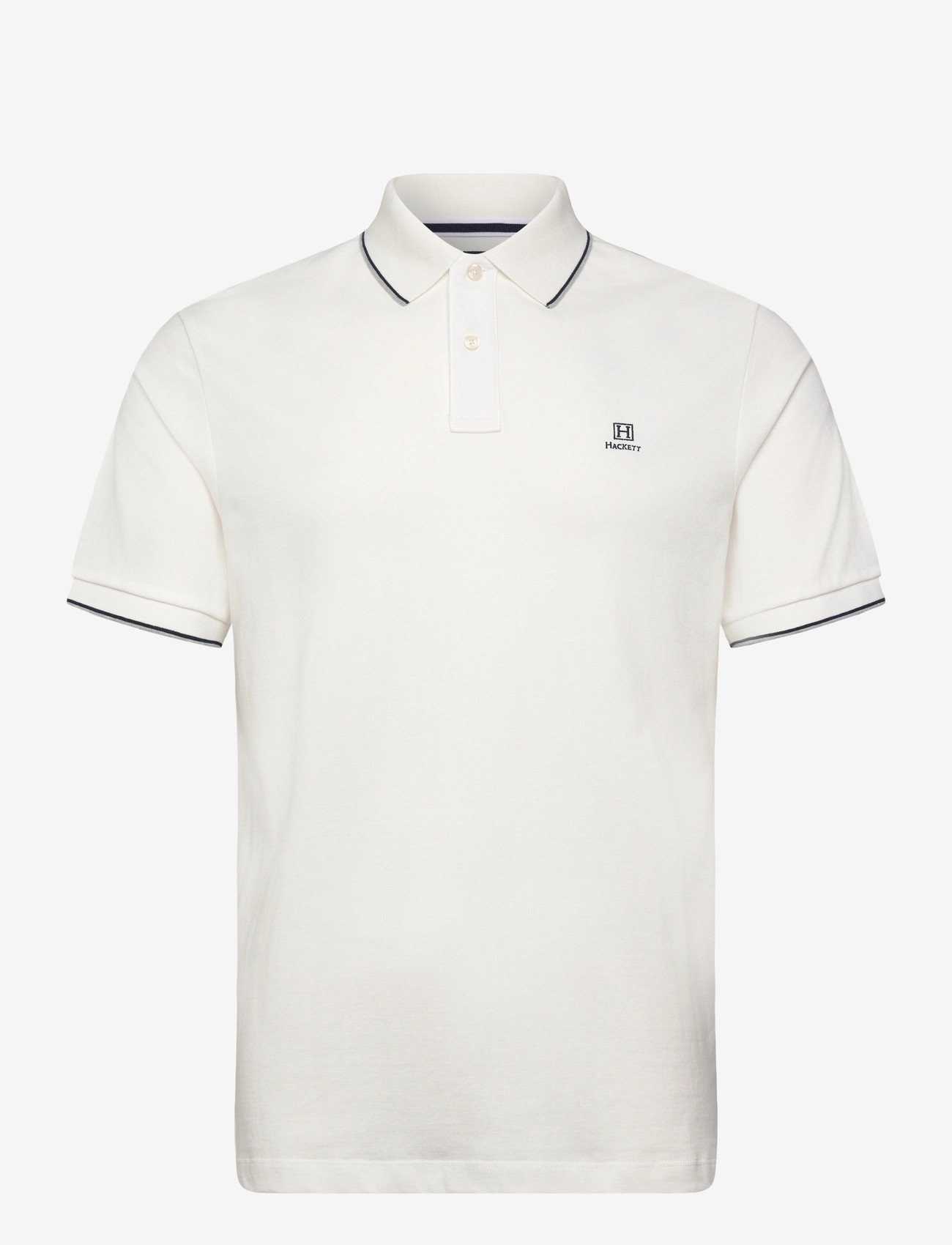 Hackett London - HERITAGE H TIPPED POLO - kurzärmelig - off white - 1