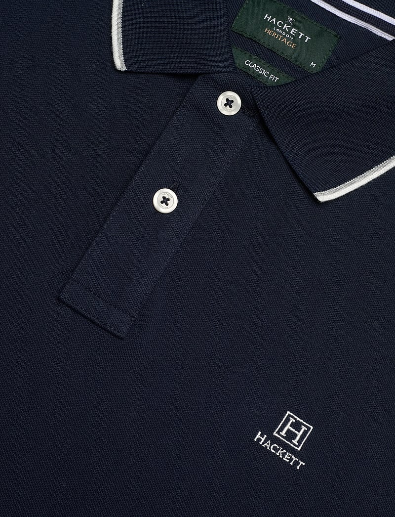 Hackett London - HERITAGE H TIPPED POLO - lühikeste varrukatega polod - old navy - 2
