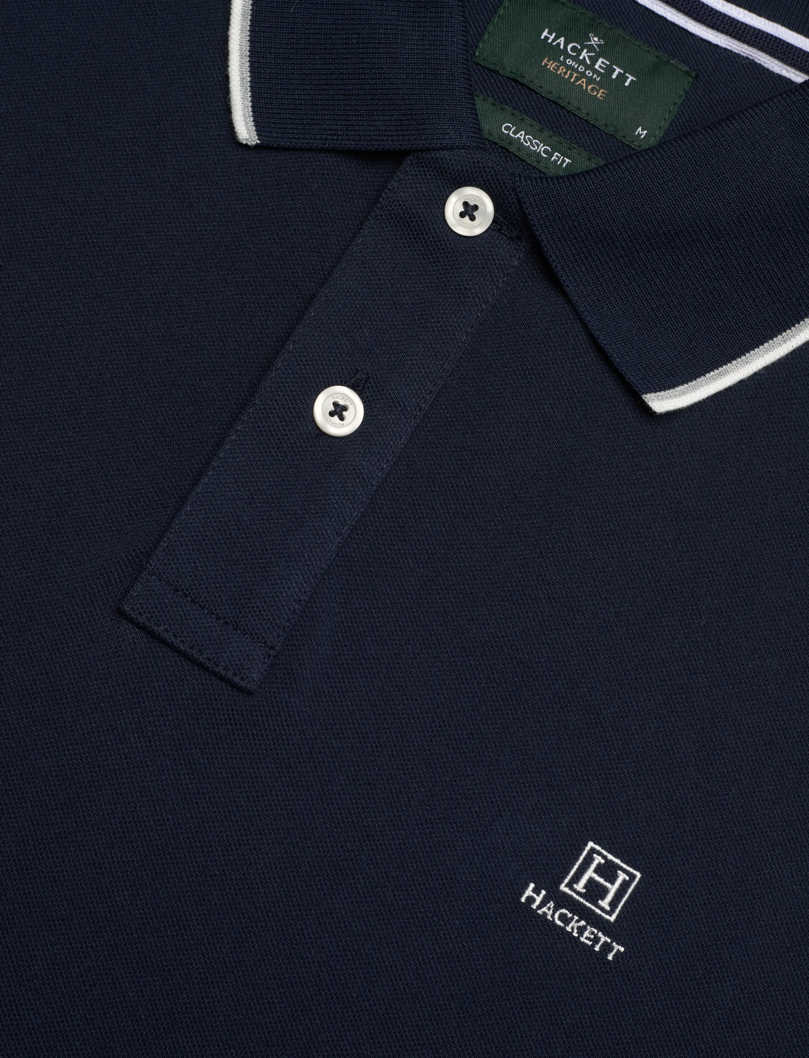Hackett London - HERITAGE H TIPPED POLO - kortærmede poloer - old navy - 5