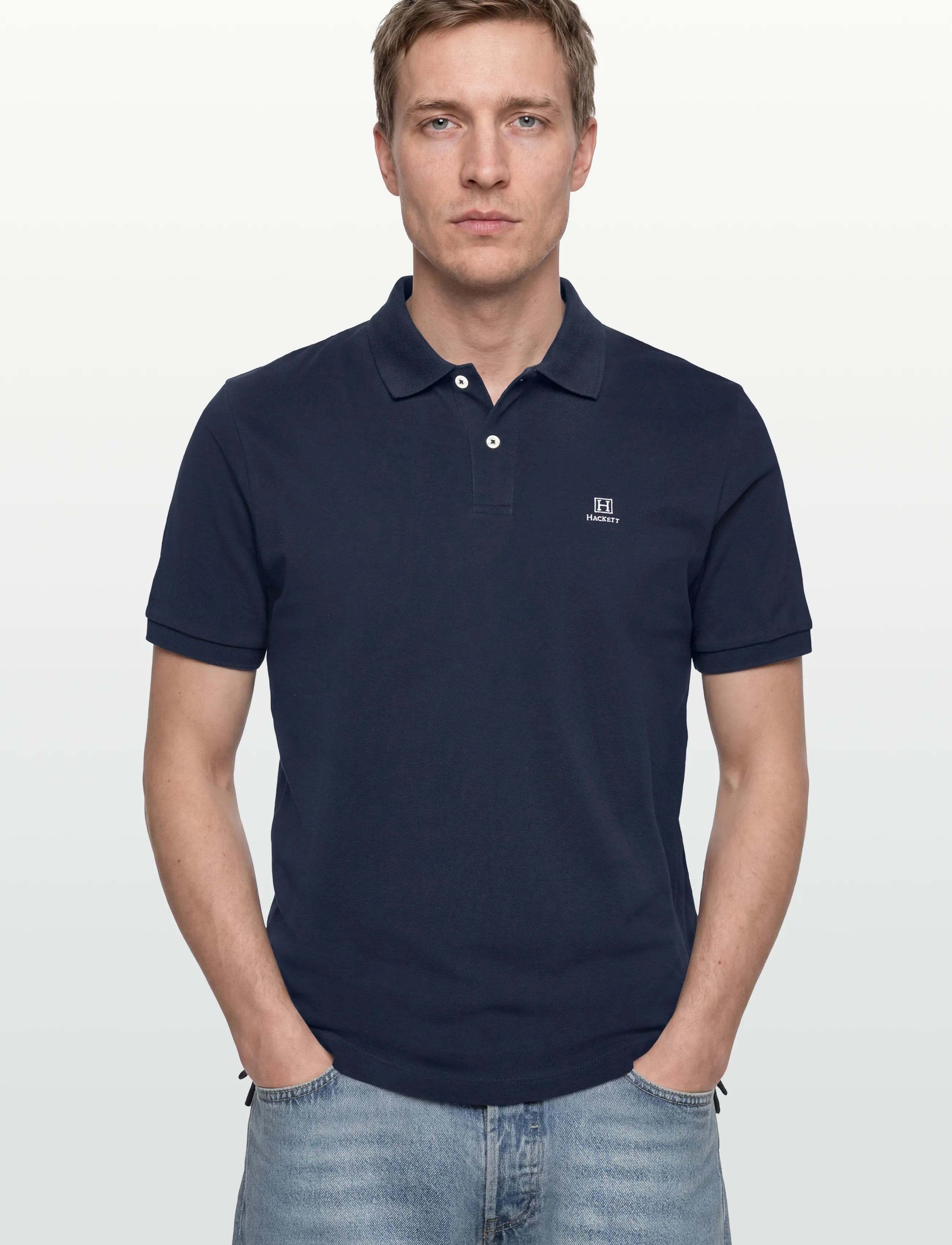 Hackett London - HERITAGE H STRIPE TRIM - kurzärmelig - old navy - 3