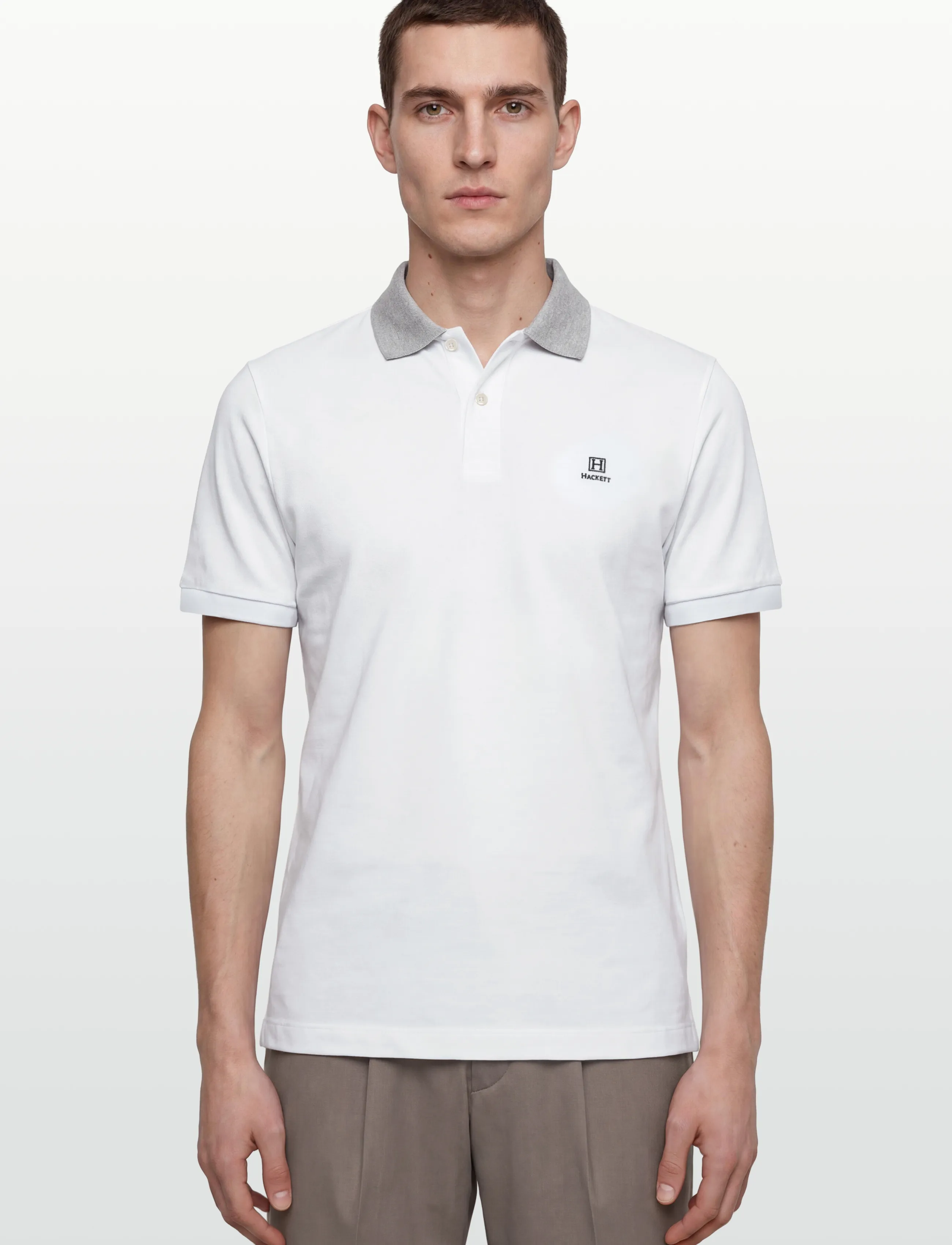 Hackett London Heritage H Stripe Trim pikéer herr – bild 2