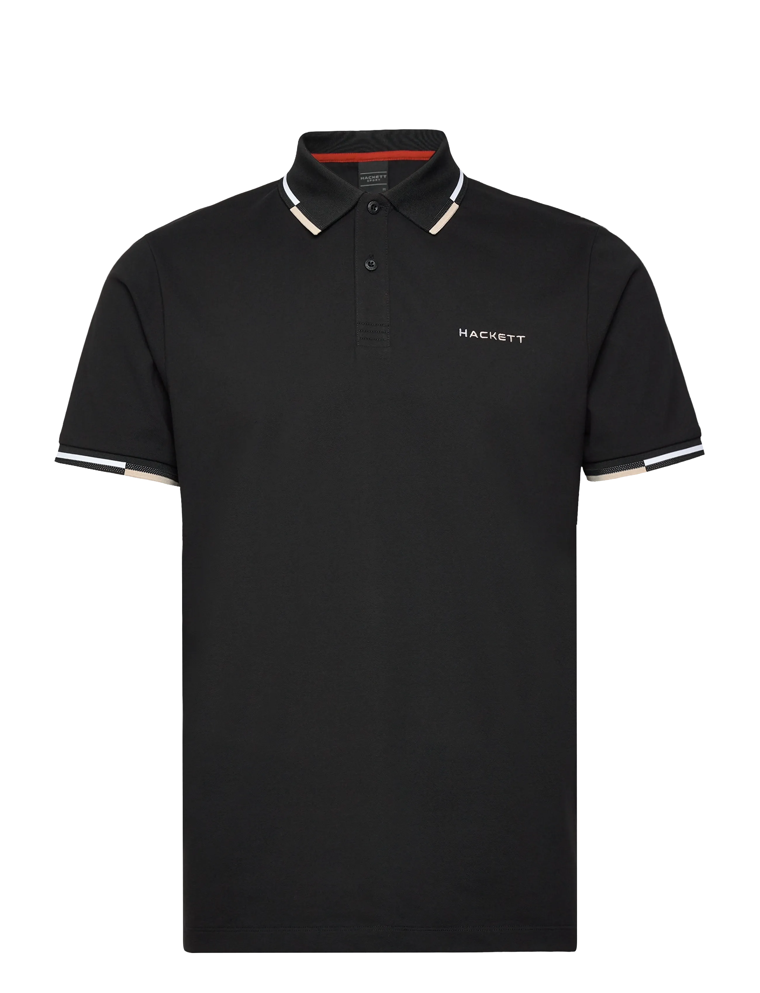 HS COAST TIPPED POLO - BLACK