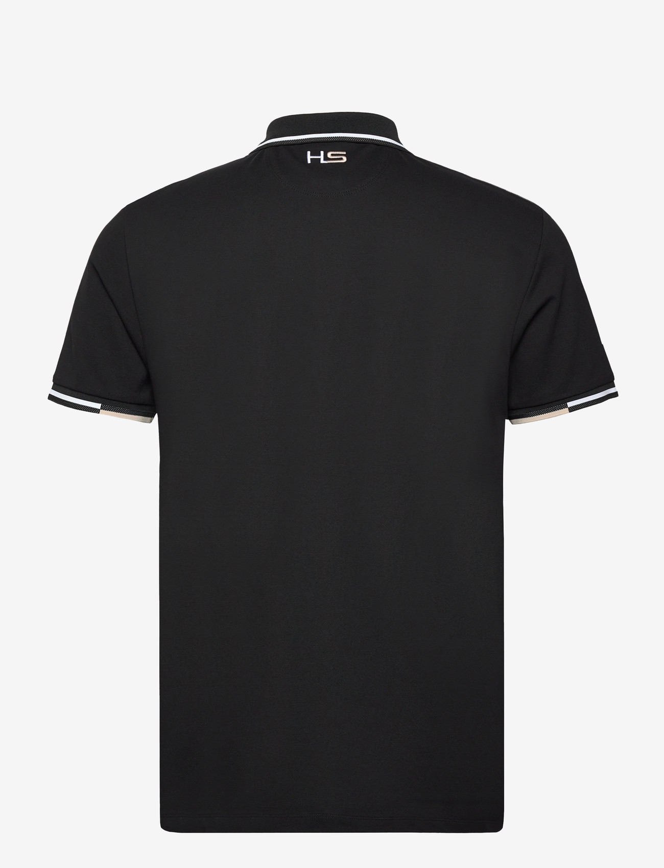 Hackett London - HS COAST TIPPED POLO - kortärmade pikéer - black - 2