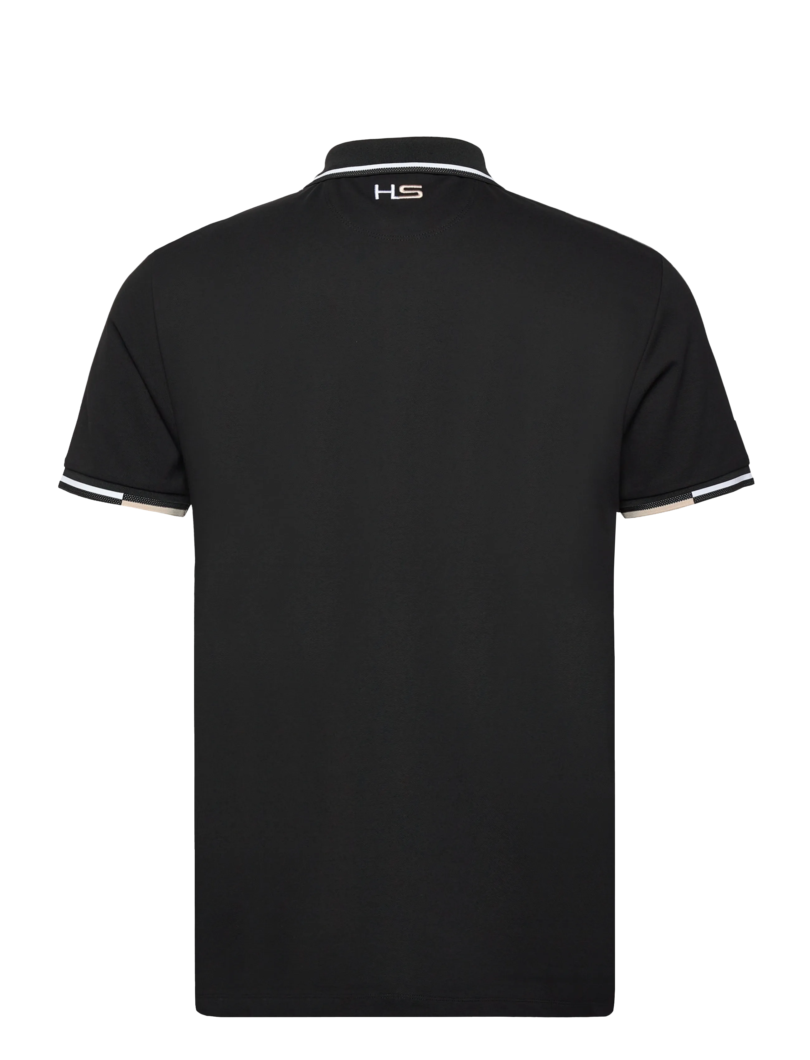 Hackett London - HS COAST TIPPED POLO - lühikeste varrukatega polod - black - 2