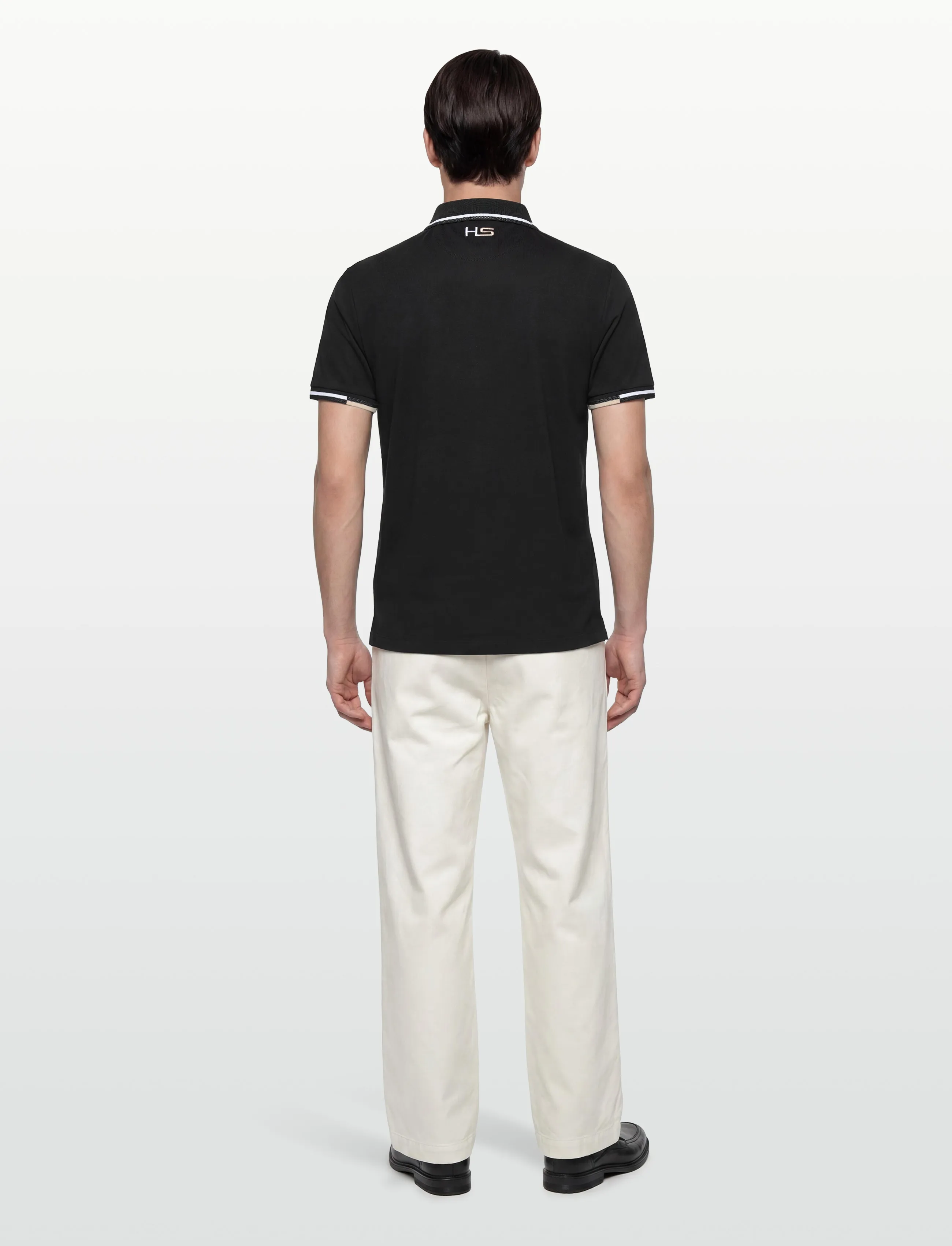 Hackett London - HS COAST TIPPED POLO - lühikeste varrukatega polod - black - 4