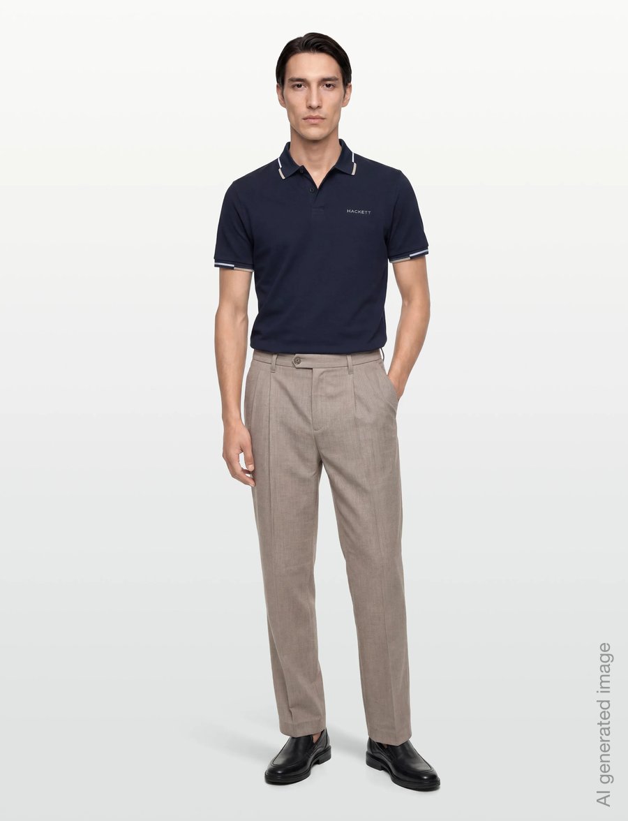 Hackett London - HS COAST TIPPED POLO - kurzärmelig - navy - 0