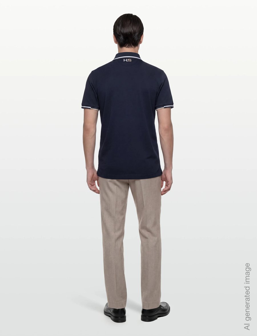 Hackett London - HS COAST TIPPED POLO - kurzärmelig - navy - 4