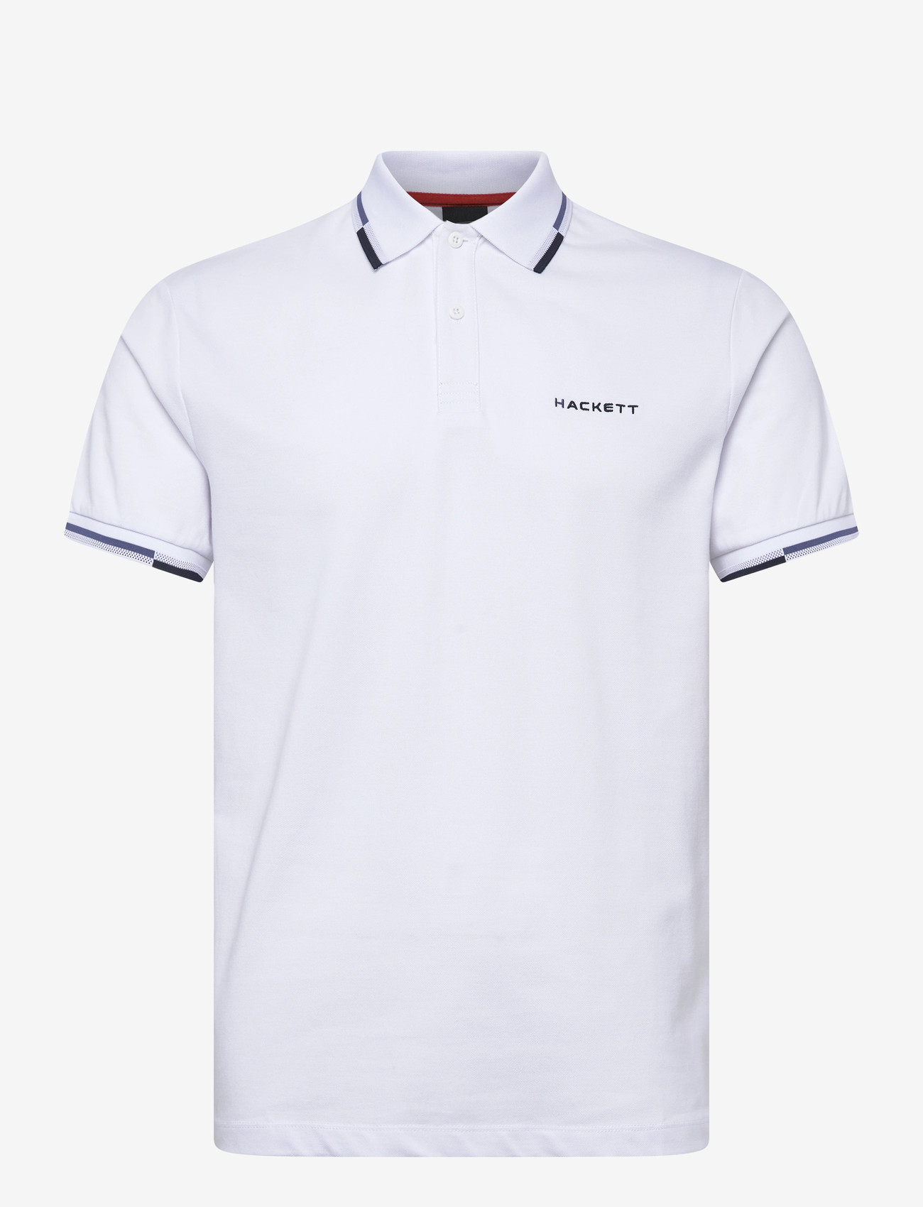 Hackett London - HS COAST TIPPED POLO - kortärmade pikéer - optic white - 1