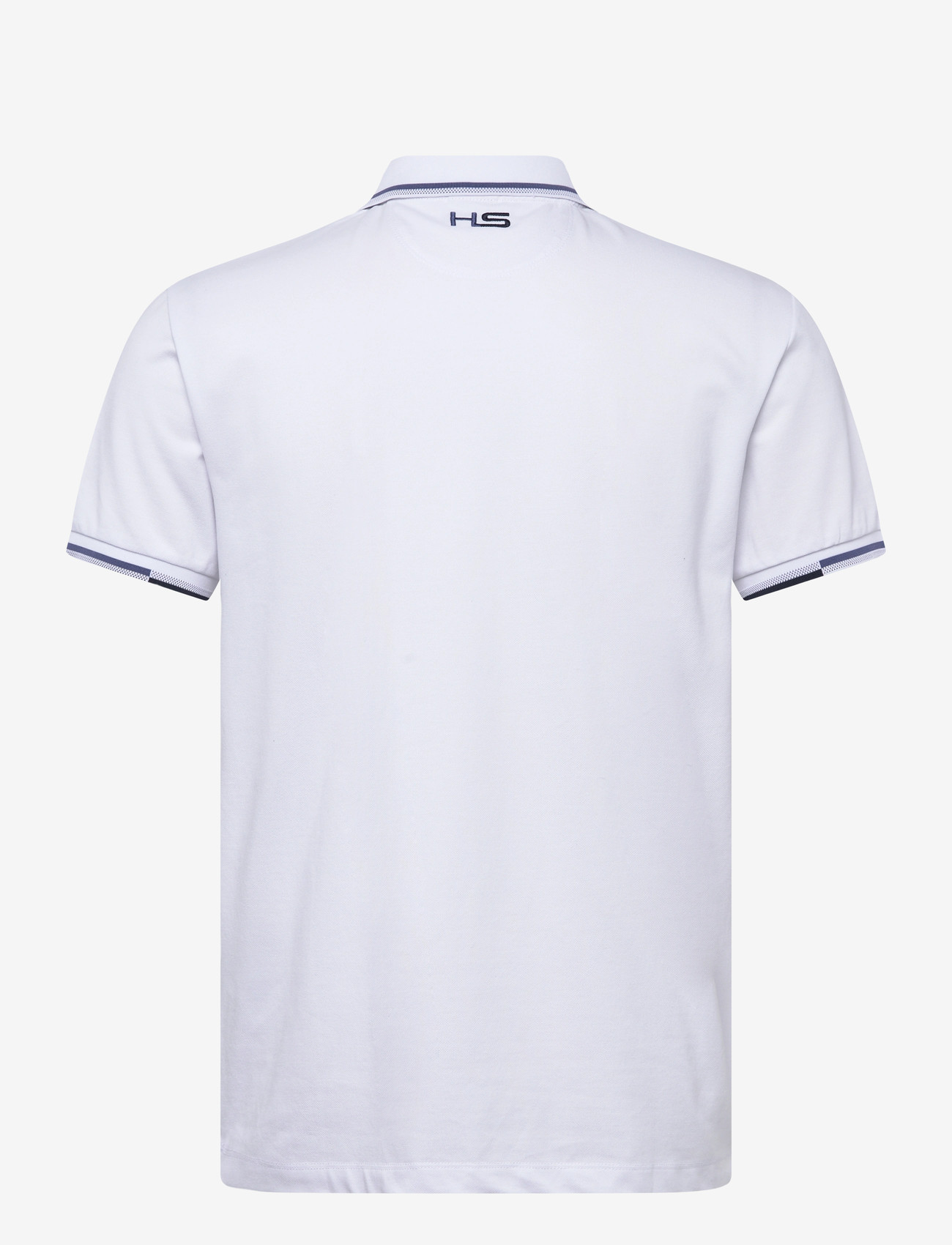 Hackett London - HS COAST TIPPED POLO - kortärmade pikéer - optic white - 2