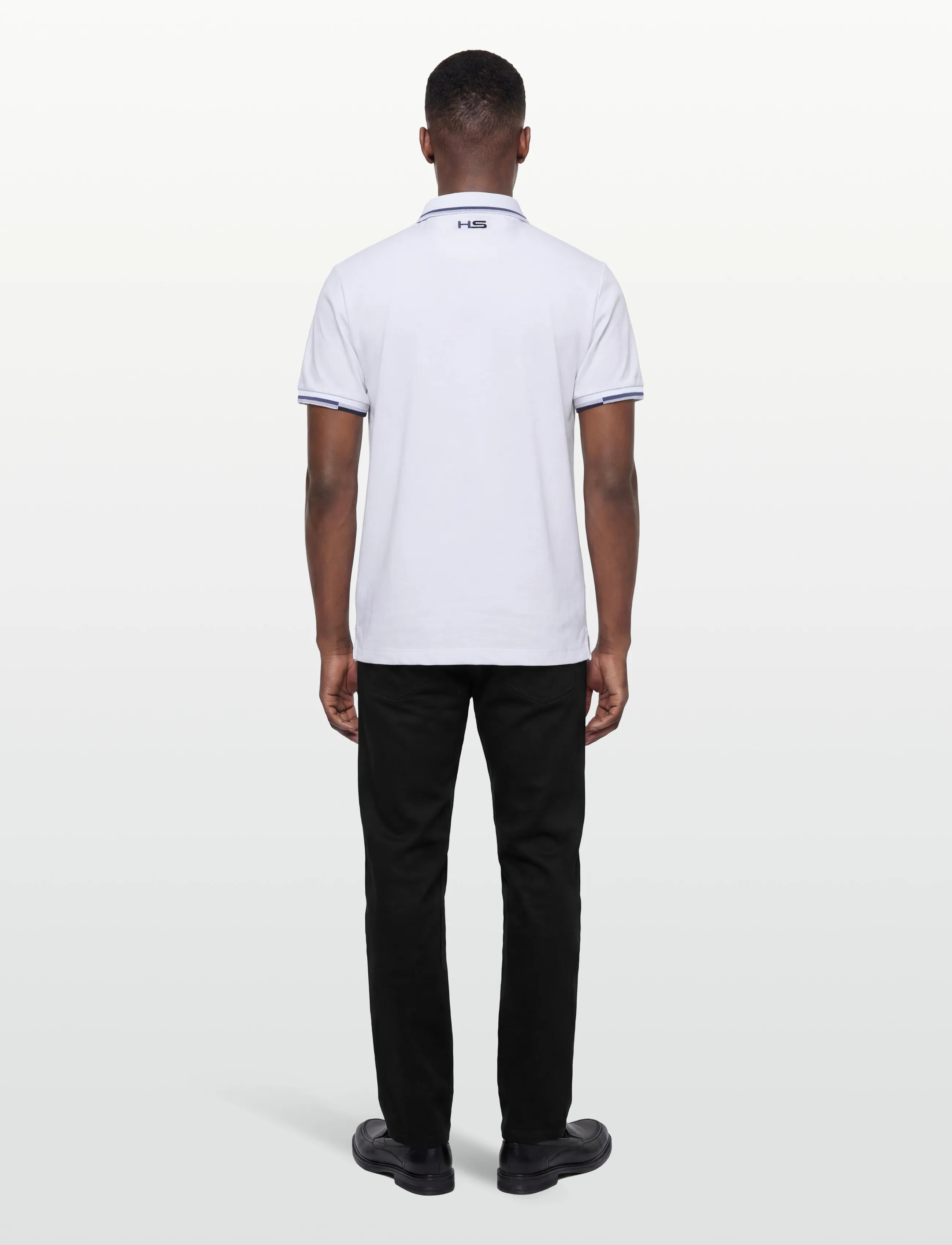 Hackett London - HS COAST TIPPED POLO - lühikeste varrukatega polod - optic white - 4