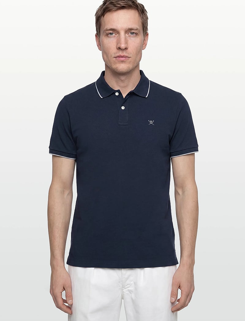 Hackett London - TIPPED JERSEY POLO - short-sleeved polos - old navy - 3