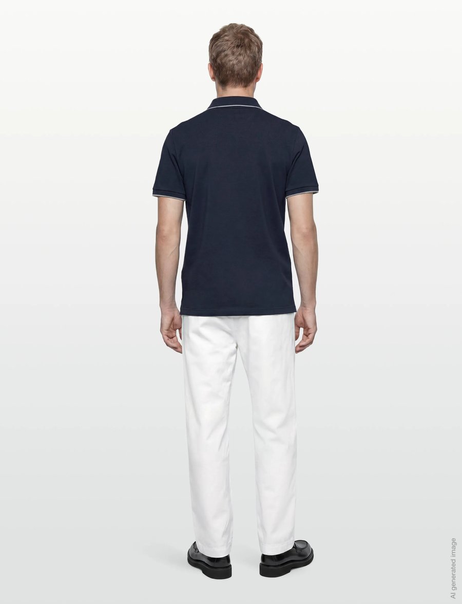 Hackett London - TIPPED JERSEY POLO - kurzärmelig - old navy - 4
