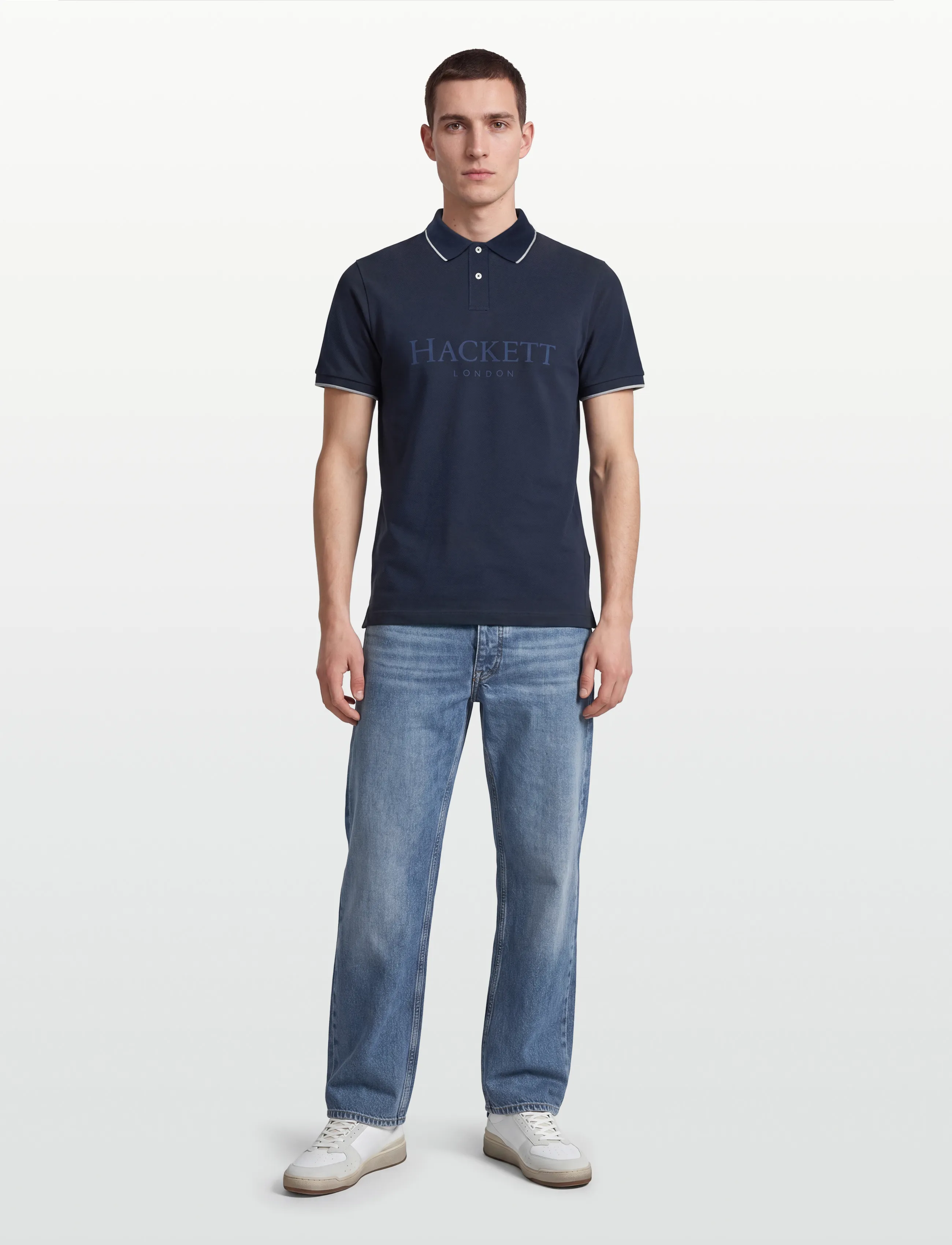 Hackett London Heritage Ess Hackett, M, Navy, Poloer > Kortærmede, Herre