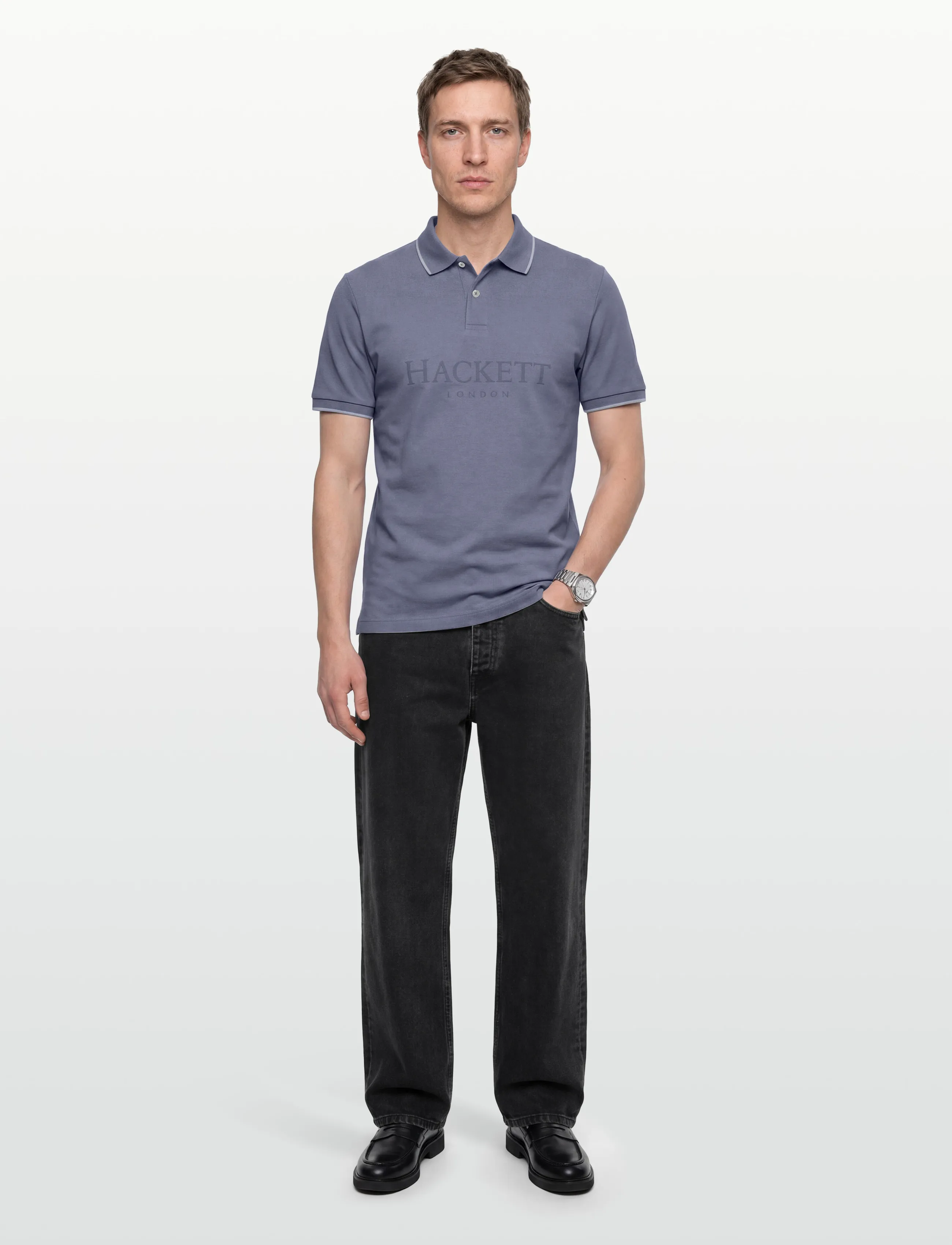 Hackett London Heritage Ess Hackett, S, Blue, Poloer > Kortærmede, Herre