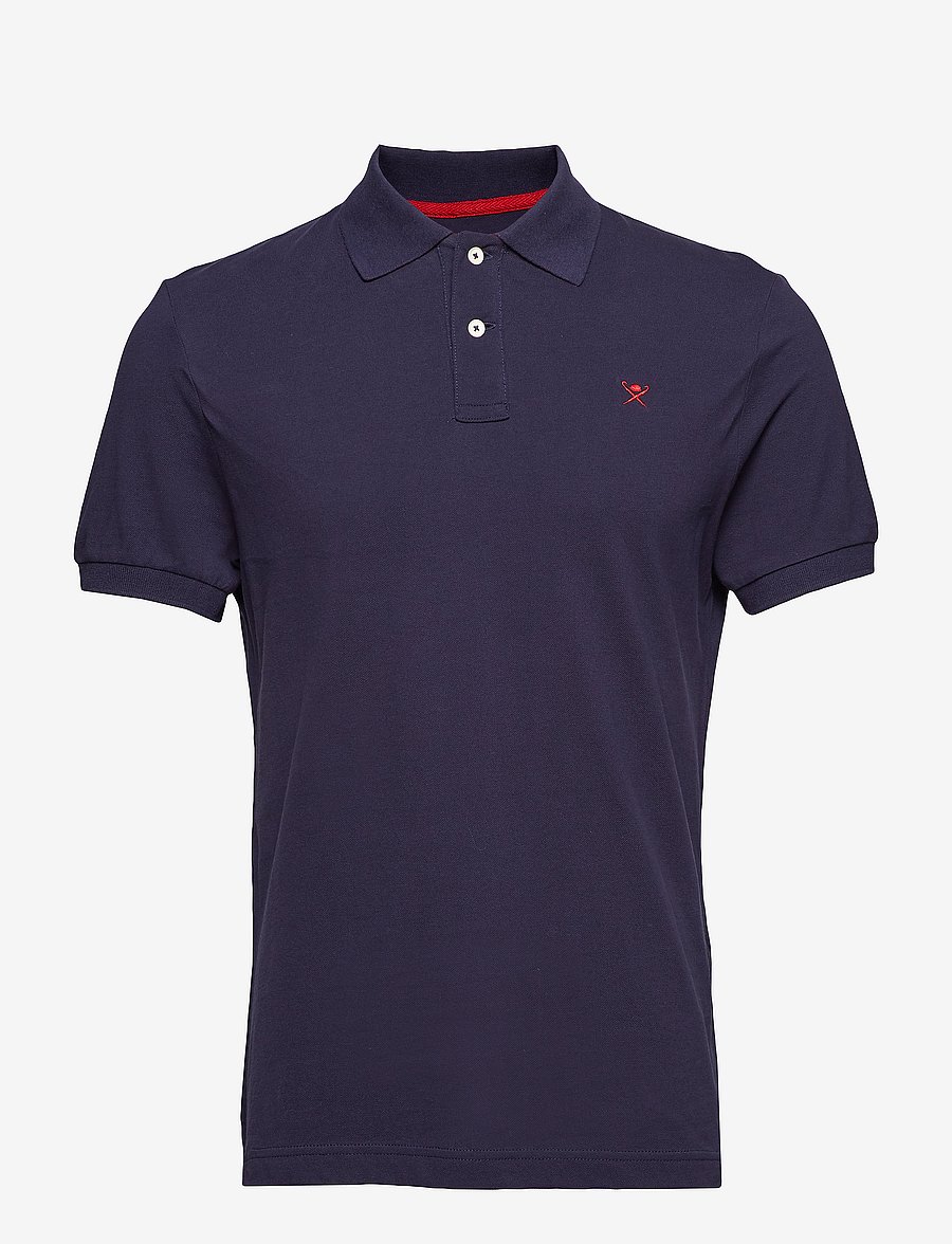 Hackett London - SLIM FIT LOGO - lühikeste varrukatega polod - 595navy - 1