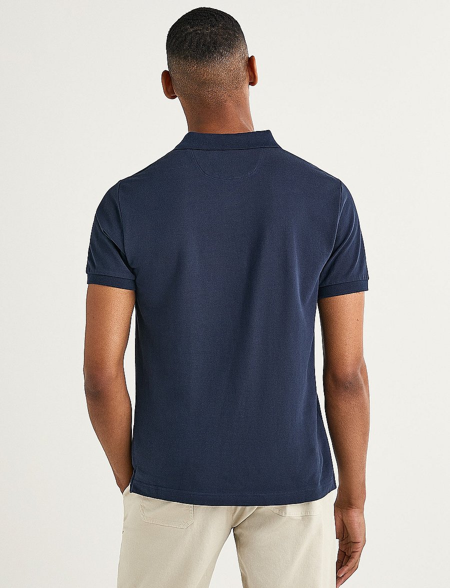 Hackett London - SLIM FIT LOGO - lühikeste varrukatega polod - 595navy - 3