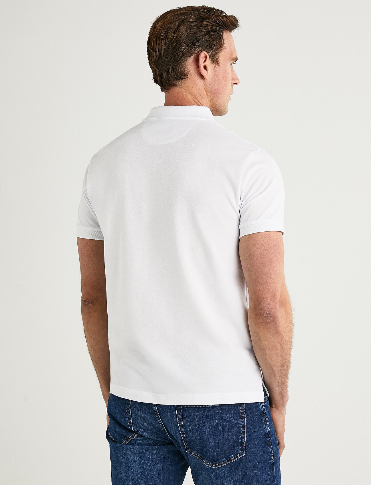 Hackett London - SLIM FIT LOGO - short-sleeved polos - 802optic white - 3